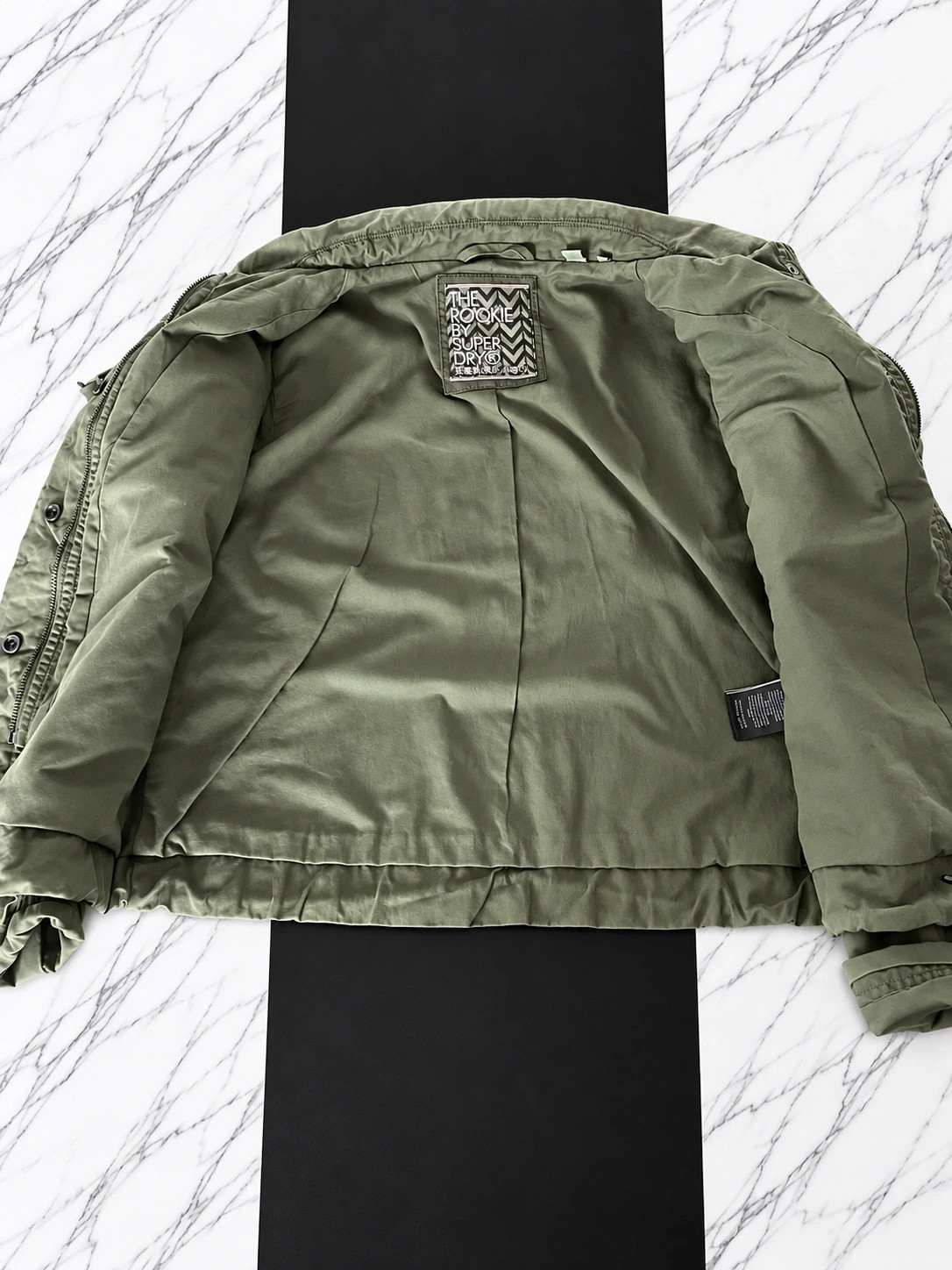 Veste Superdry The Rookie kaki style militaire – Taille EU 38 – Superdry – taille M / 38 / 10 3