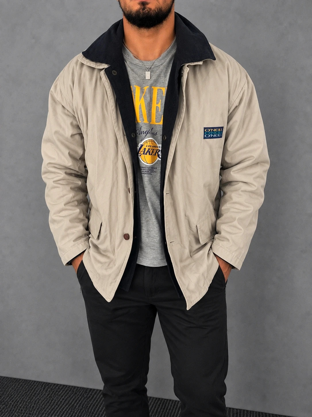 Veste vintage Gordon Forest x O’Neill – Taille L – Beige