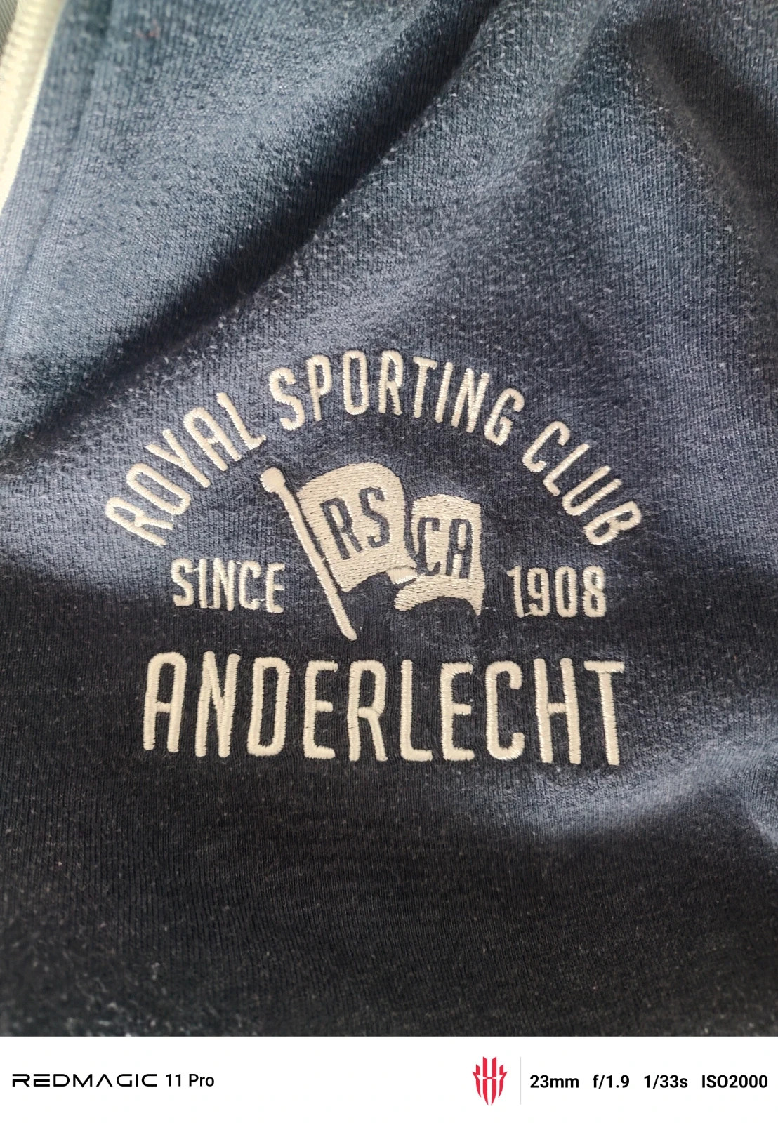 Sweat zippé à capuche RSC Anderlecht bleu marine – Taille XXL – Anderlecht – taille XXL 5
