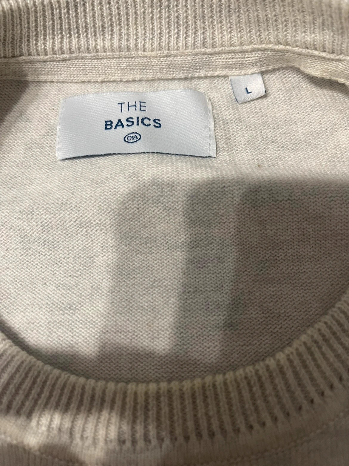 Pull The Basics C&A – Taille L – Beige clair / écru – The Basics – taille L 4