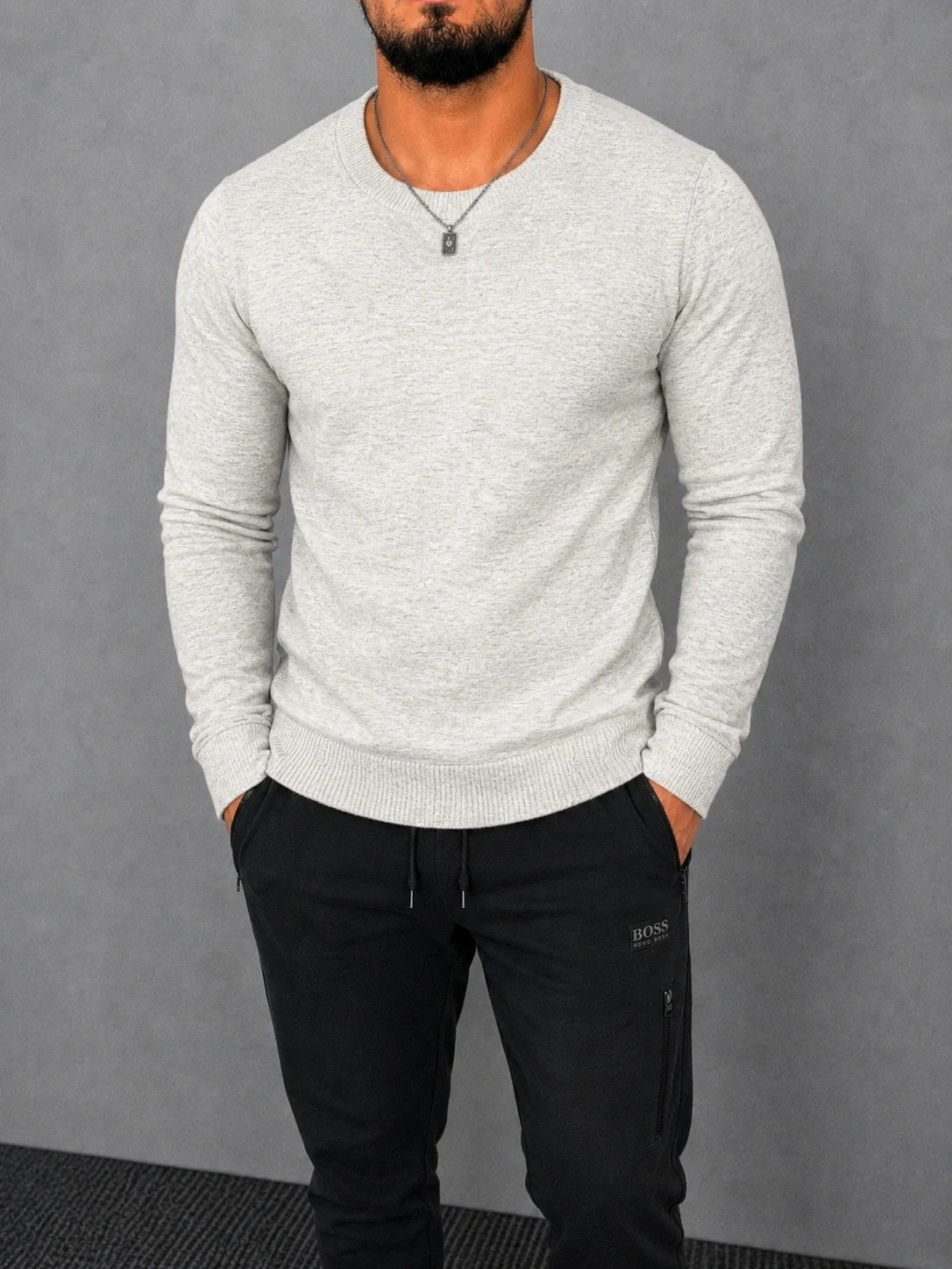 Pull The Basics C&A – Taille L – Beige clair / écru