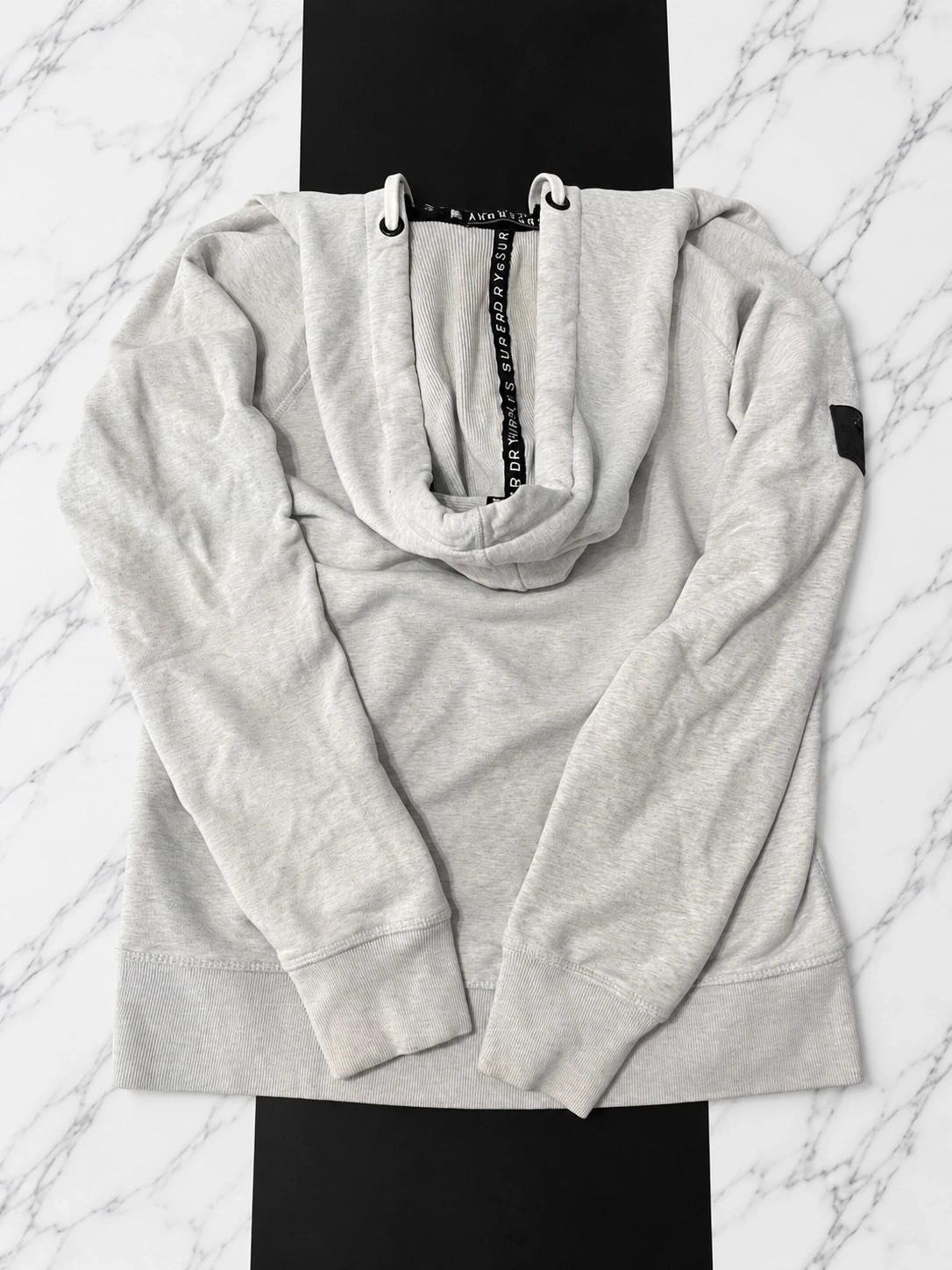 Sweat à capuche Homme Superdry gris clair – Taille L – Superdry – taille L 2