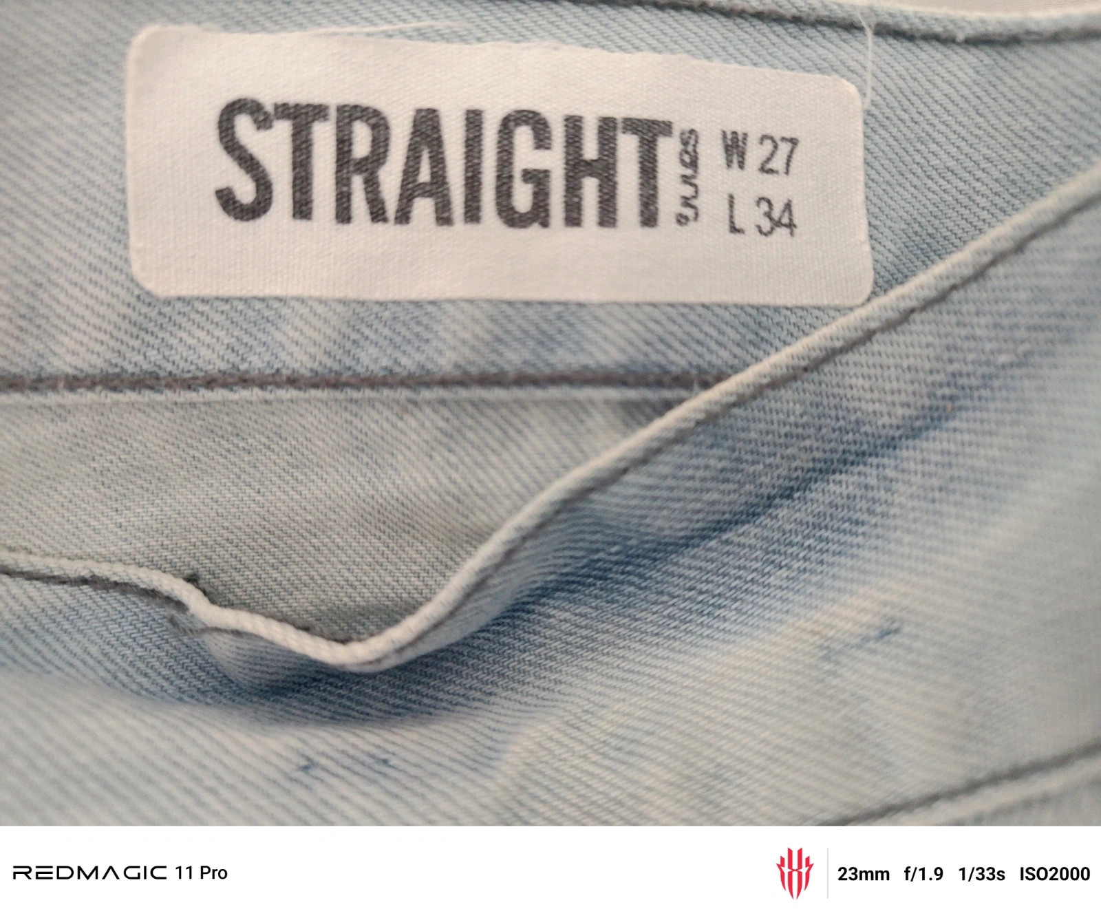 Jean JULES Straight bleu clair W27 L34 – Coupe droite. – Jules – taille W27 | FR 36 4