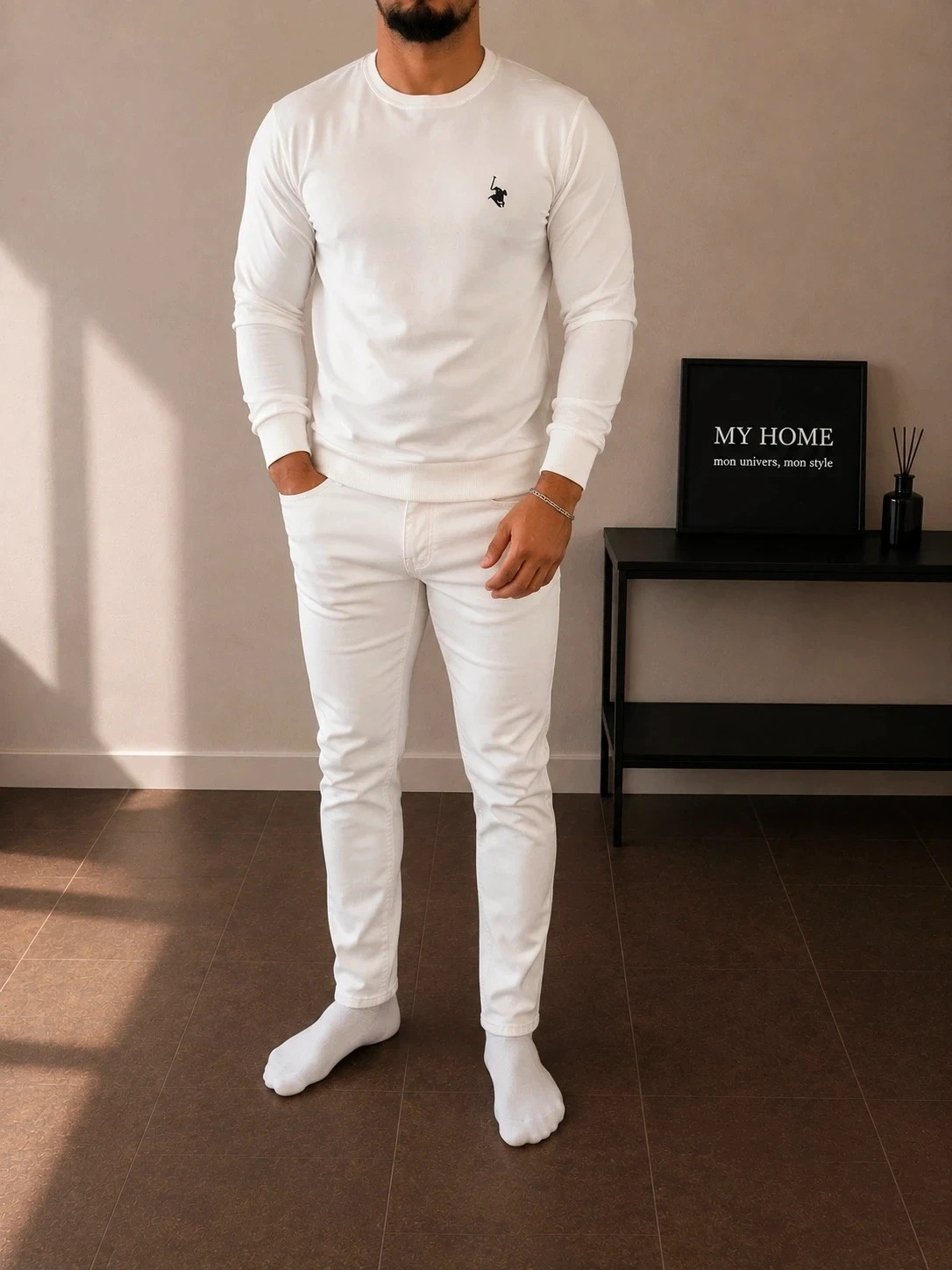 Pull SHEIN blanc – Homme – Taille S – Shein – taille S 2