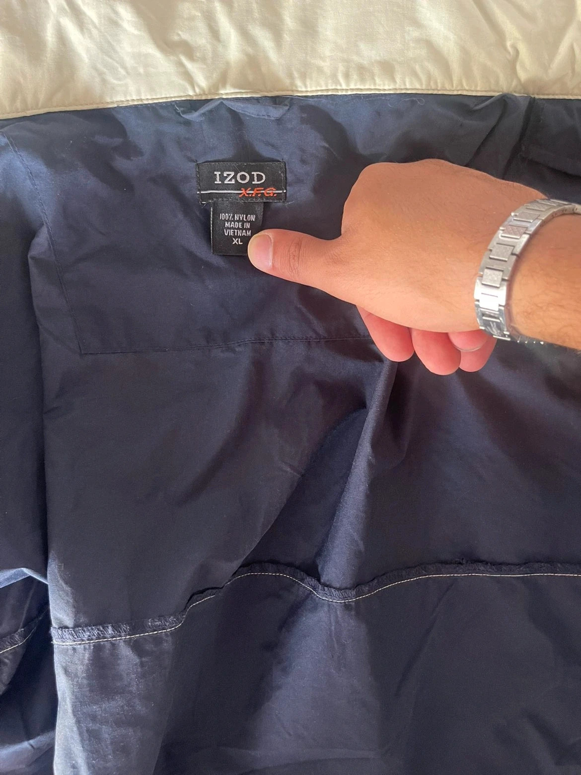 Veste IZOD x.f.g vintage – Taille XL – Bleu marine – IZOD – taille XL 3