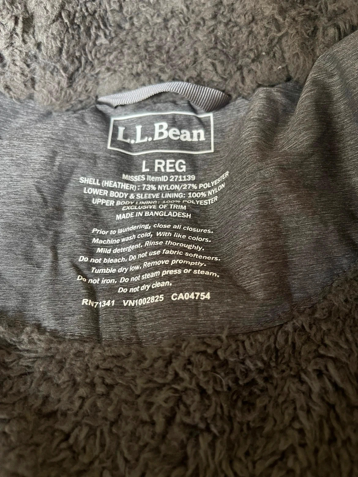Parka longue L.L.Bean grise à capuche – Doublée – Taille L – L.L. Bean – taille L / 40 / 12 5