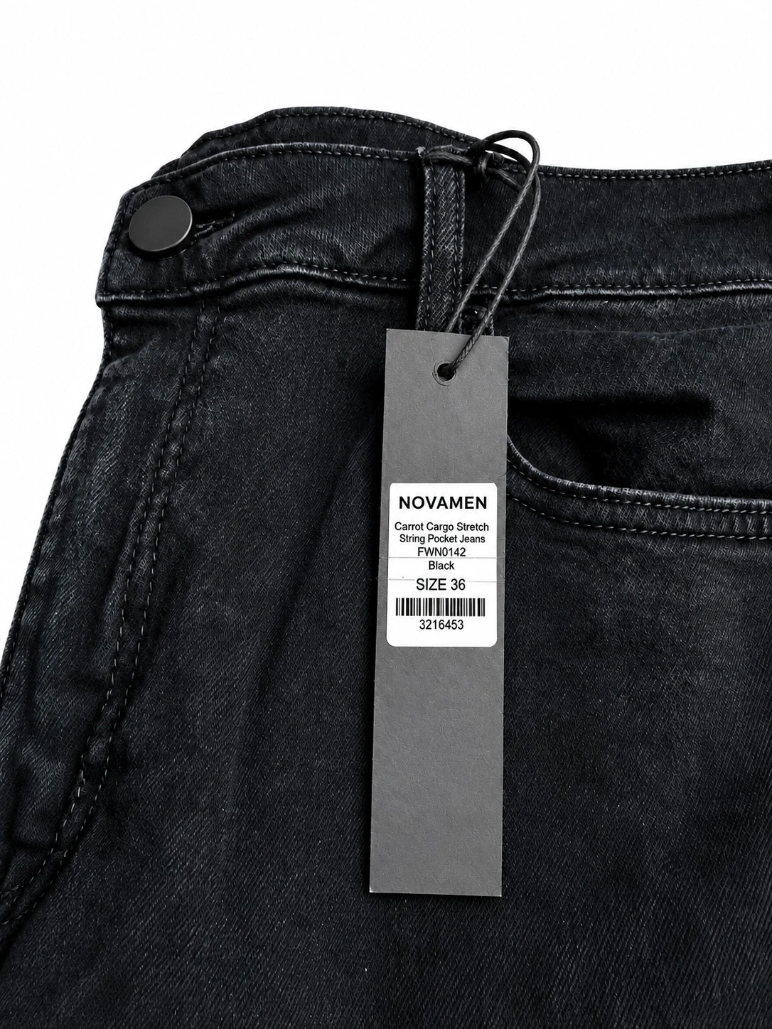 Jean cargo Novamen noir W36 / 46 FR – NovaMEN – taille W36 | FR 46 2