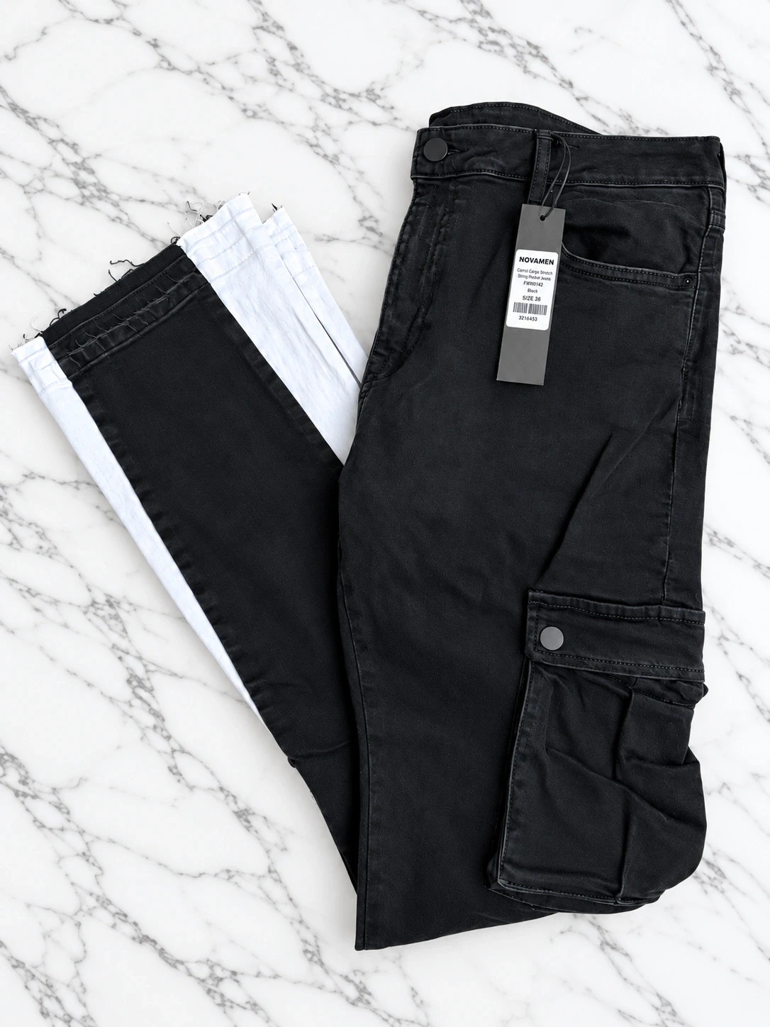 Jean cargo Novamen noir W36 / 46 FR – NovaMEN – taille W36 | FR 46 4