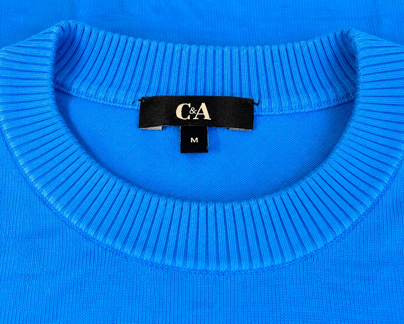Pull C&A bleu – Taille M – Manches longues à boutons – C&A – taille M / 38 / 10 3