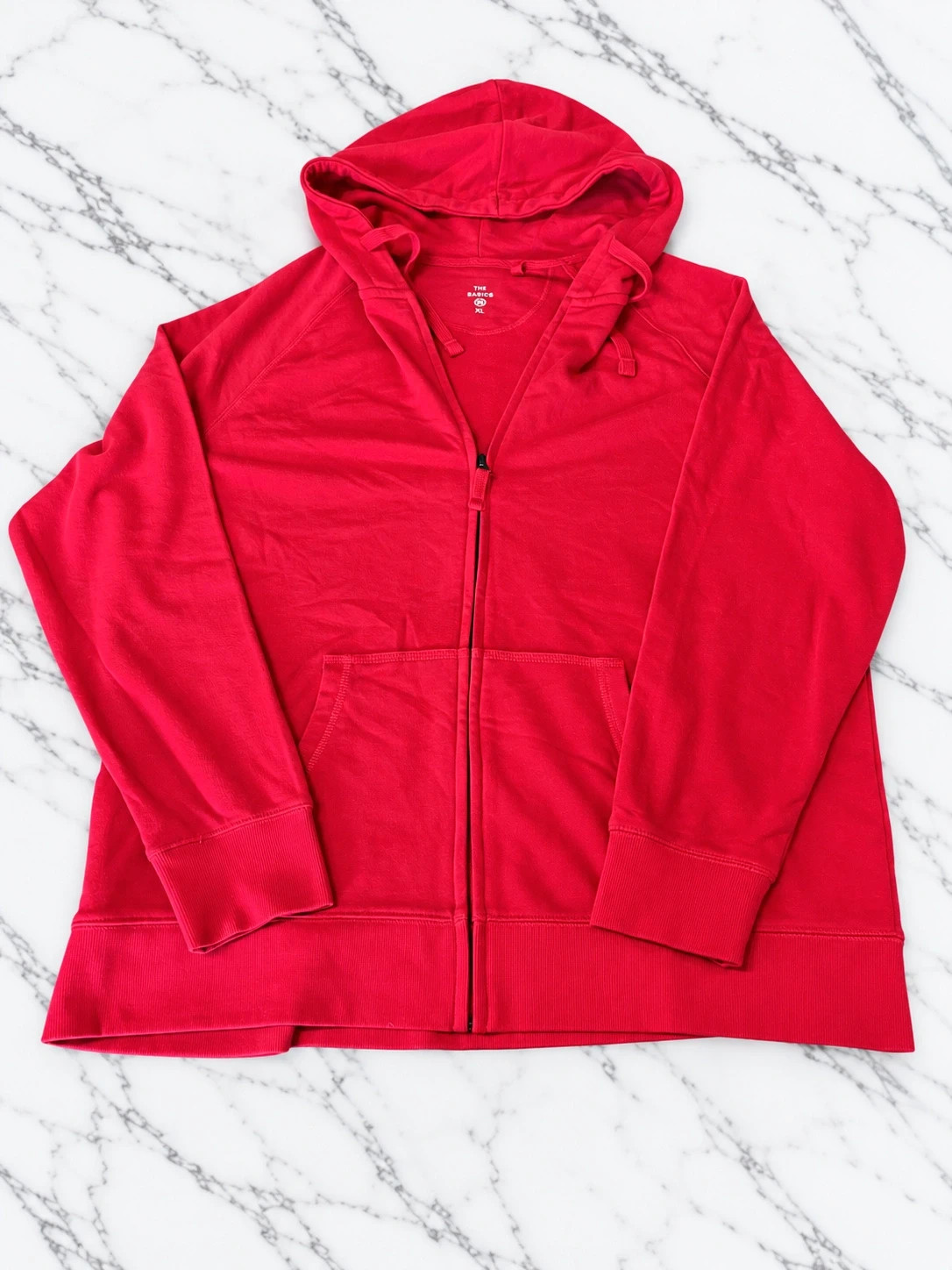 Sweat à capuche zippé C&A The Basics – Rouge – Taille XL – C&A – taille XL 3