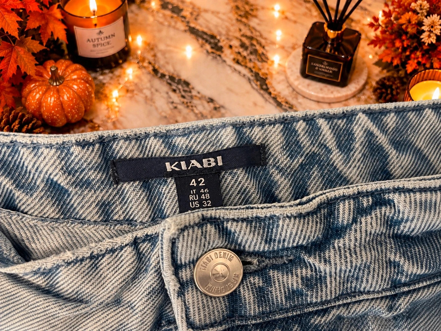 Jean KIABI bleu délavé coupe large – Taille 42 – Kiabi – taille XL / 42 / 14 3