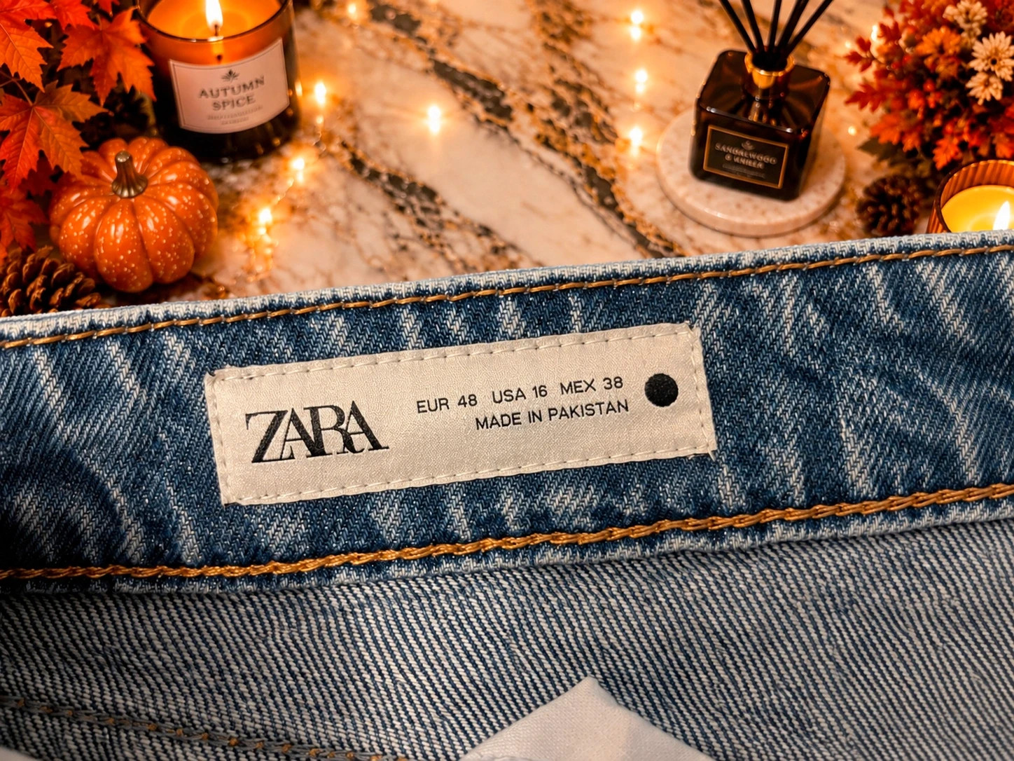 Jean Zara femme bleu coupe large – Taille 48 – Zara – taille 4XL / 48 / 20 3
