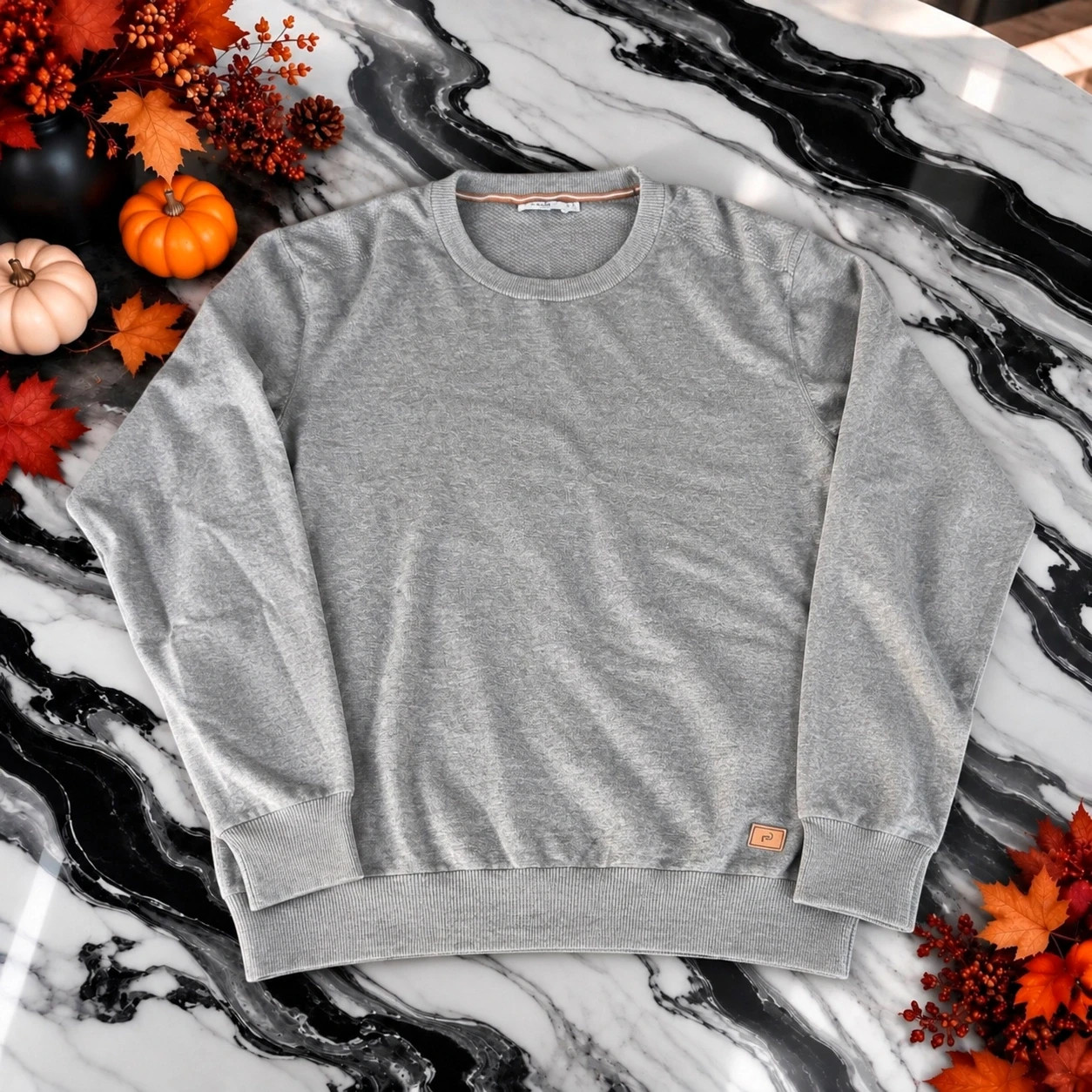Pull JULES gris chiné – Taille XL
