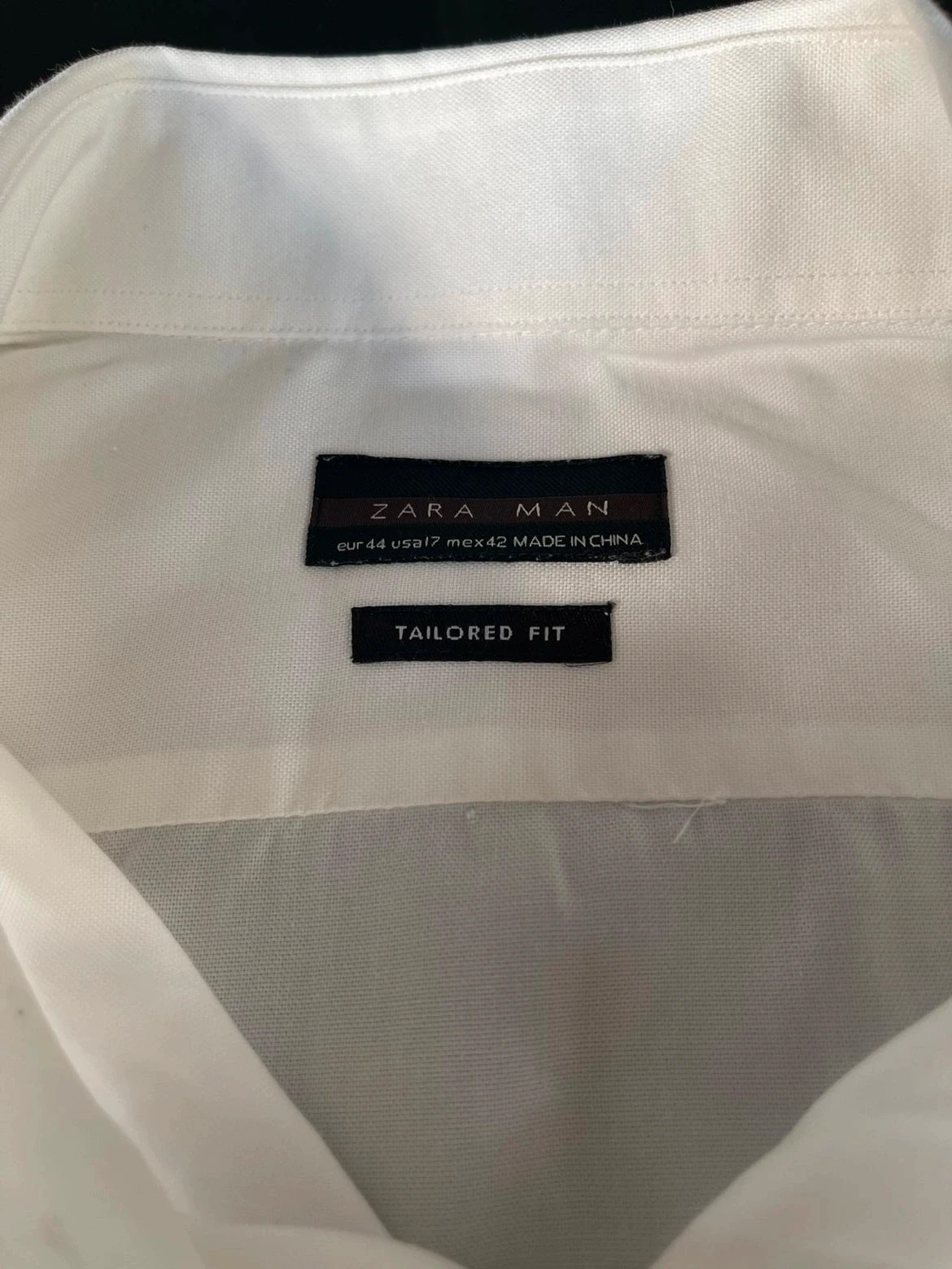Chemise blanche Zara Man Tailored Fit – Taille 44 – Élégante / habillée – Zara Man – taille XXL 3