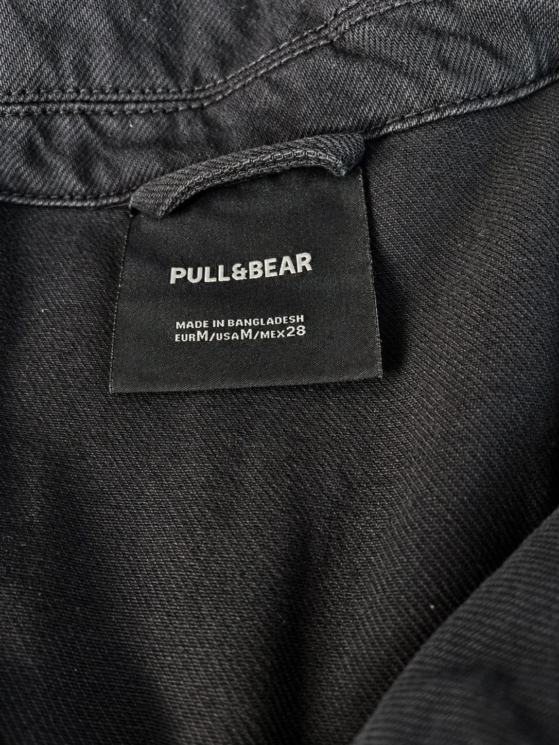 Veste courte en jean gris délavé Pull&Bear – Taille M – Coupe crop – Pull & Bear – taille M / 38 / 10 3