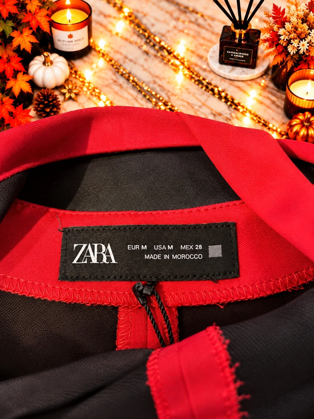 Robe rouge ZARA à bretelles nouées – Taille M – Zara – taille M / 38 / 10 4