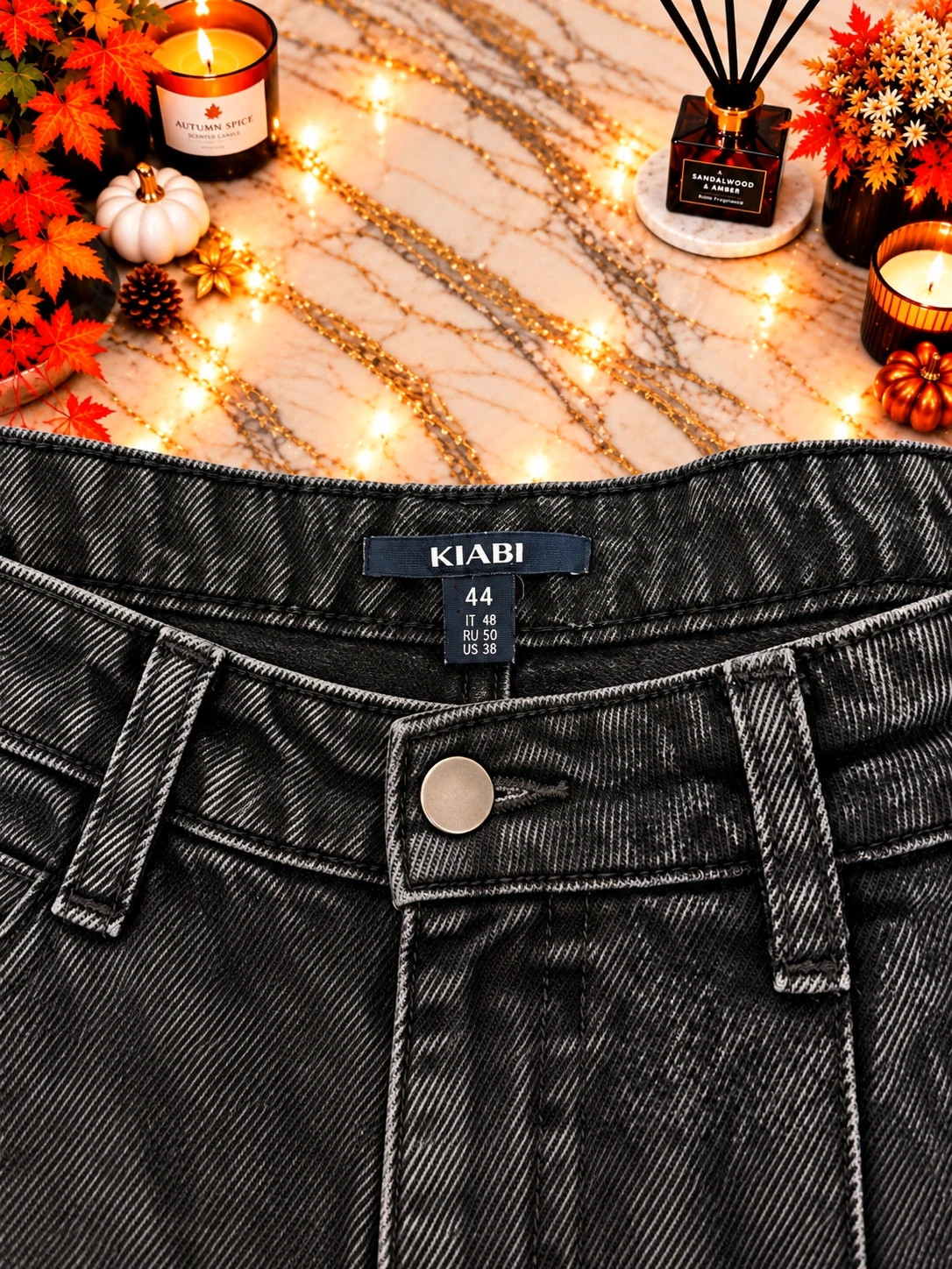 Jean KIABI gris anthracite délavé – Taille 44 – Coupe large Caractéristiq – Kiabi – taille XXL / 44 / 16 3