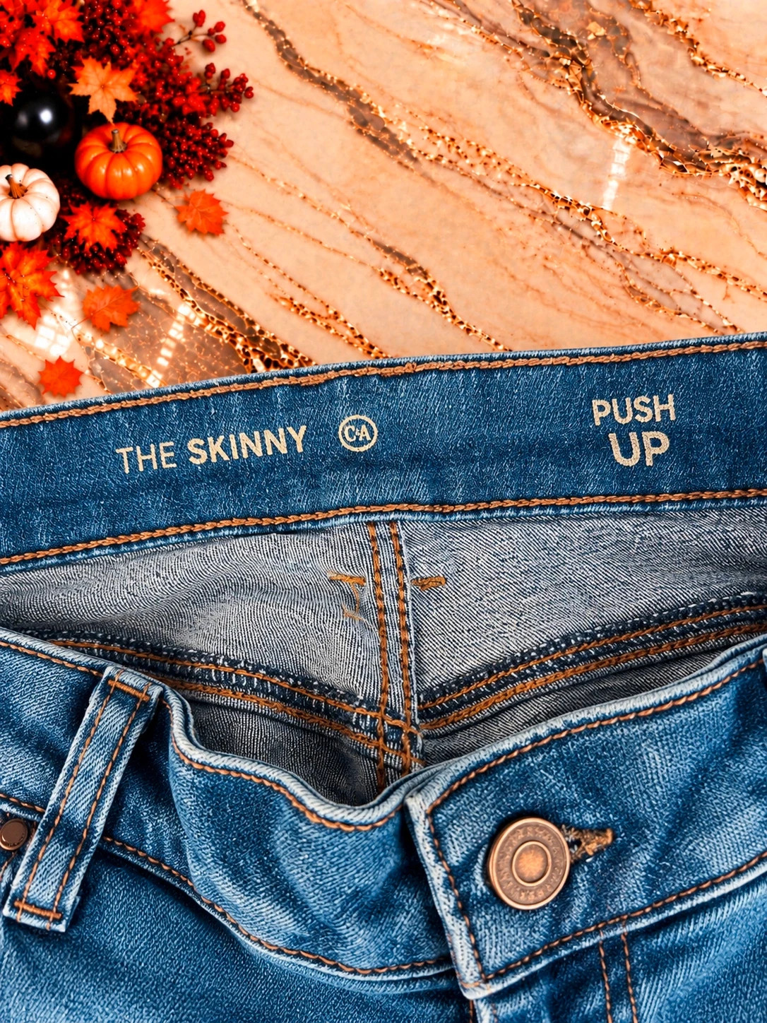 Jean C&A The Skinny Push Up Bleu Délavé – Taille 46 – Denim Femme – C&A – taille XXXL / 46 / 18 2
