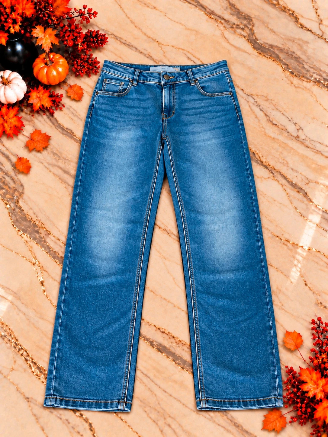 Jean C&A The Skinny Push Up Bleu Délavé – Taille 46 – Denim Femme