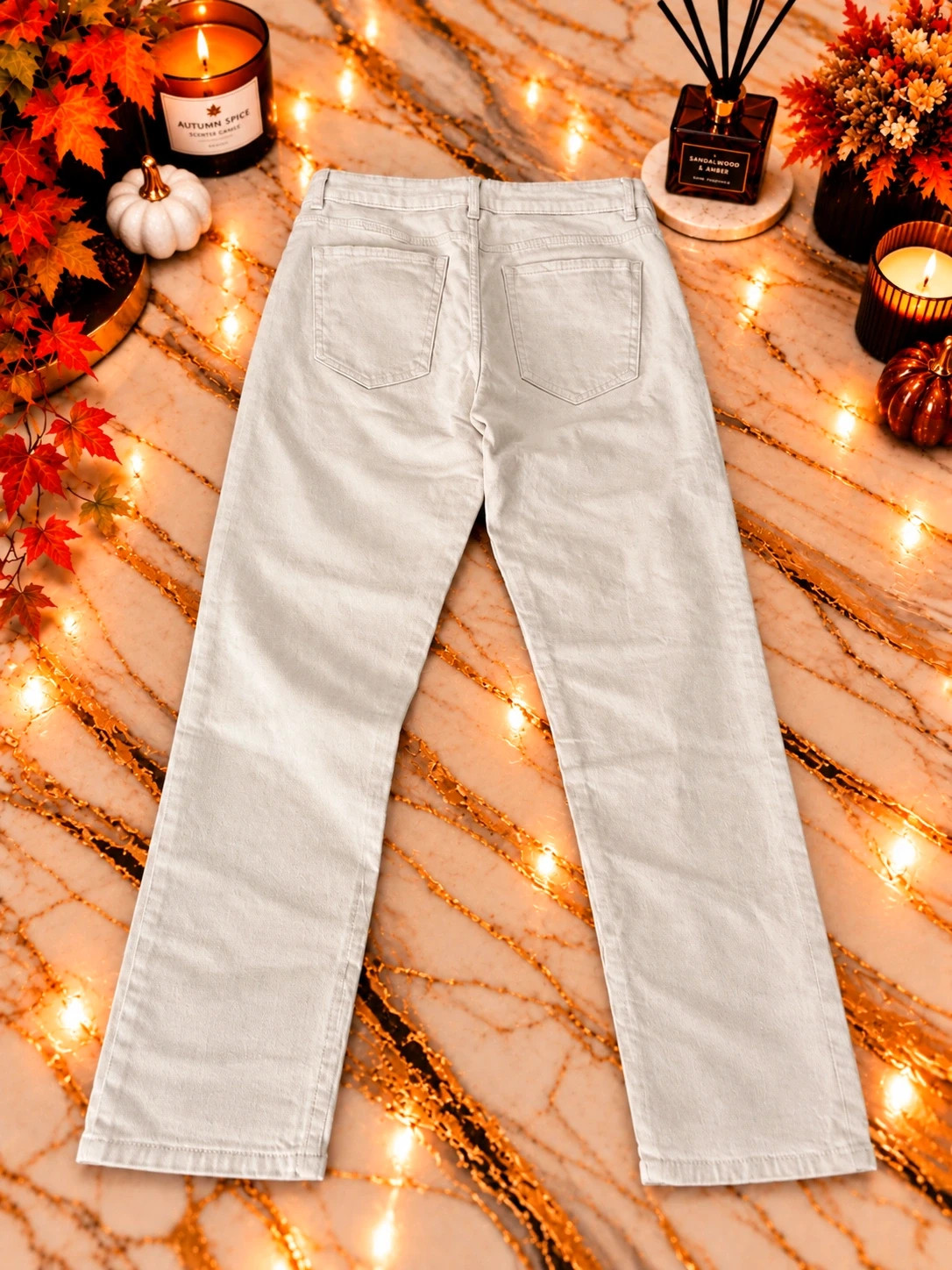 Jean KIABI Slim Fit écru / beige clair – Taille 42 – Kiabi – taille XL / 42 / 14 2