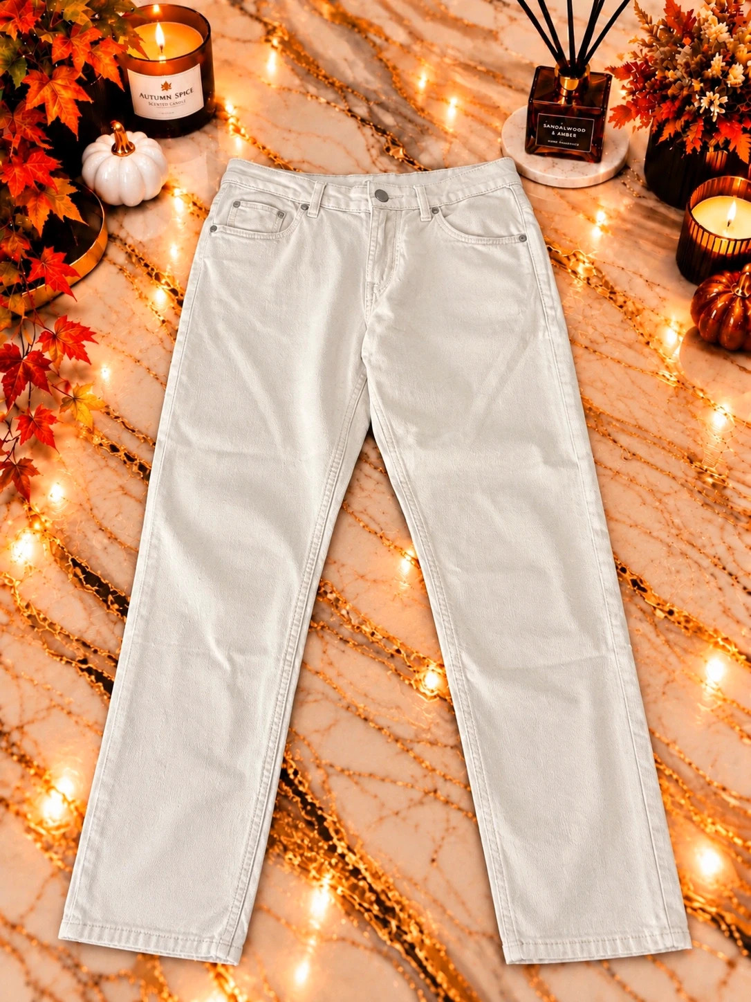 Jean KIABI Slim Fit écru / beige clair – Taille 42