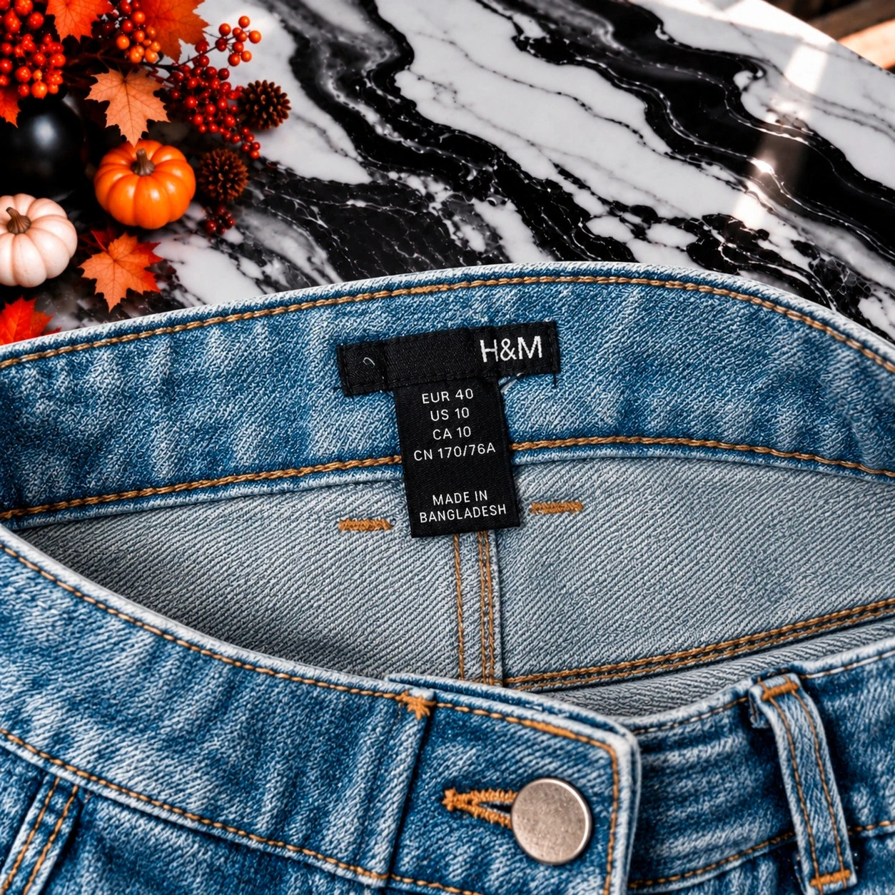Jupe en jean H&M bleu clair – Taille 40 – H&M – taille L / 40 / 12 3