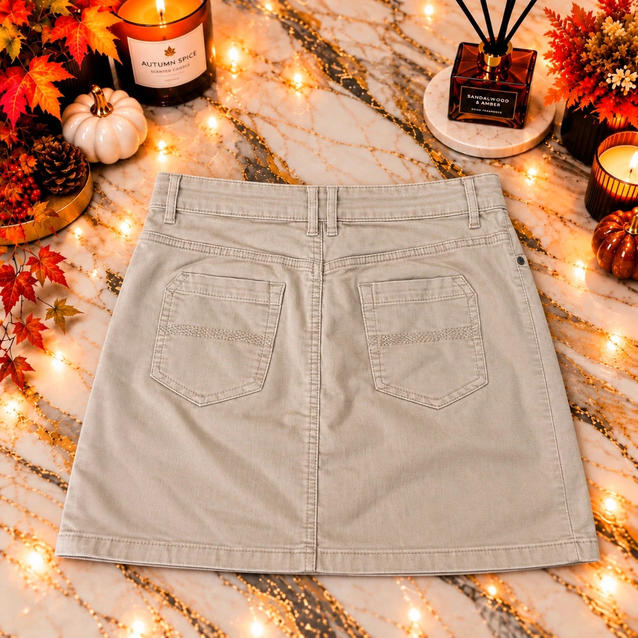 Jupe en jean Yessica C&A beige – Femme |Taille 44 – Yessica – taille XXL / 44 / 16 2