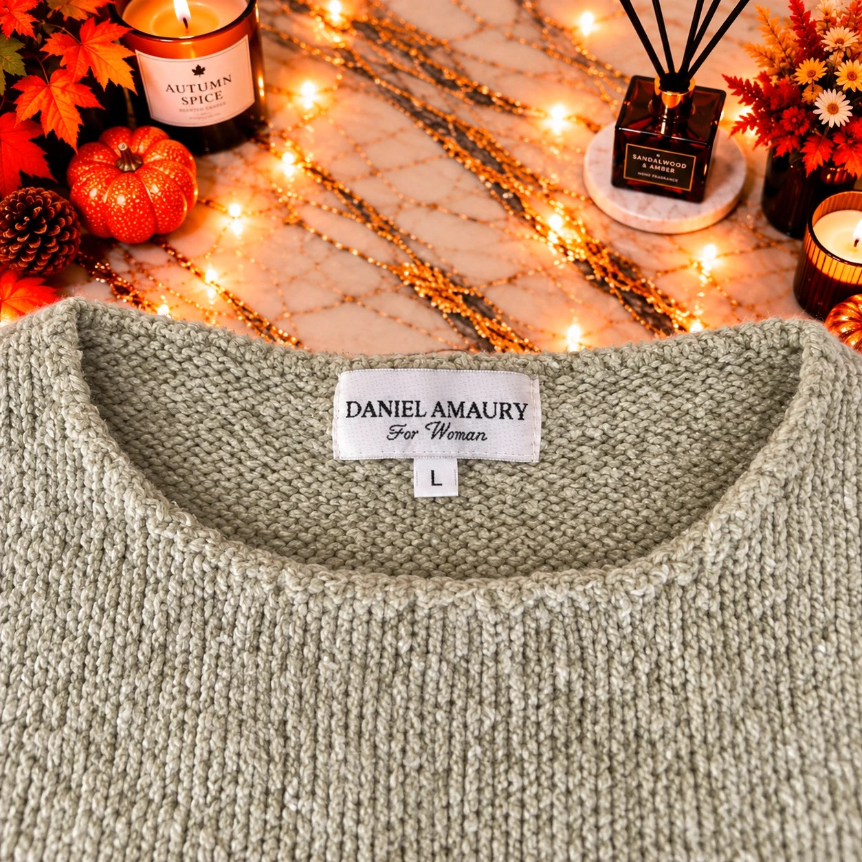 Pull femme Daniel Amaury vert sauge – Taille L – Damart – taille L / 40 / 12 2