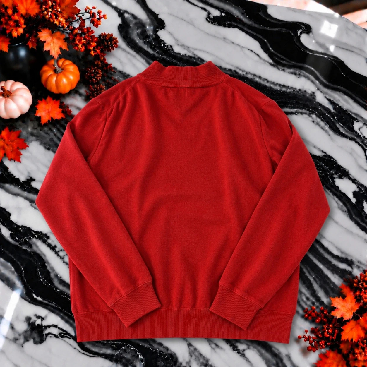 Pull 1/4 zip Lee Cooper rouge homme – Taille L – Lee Cooper – taille L 3