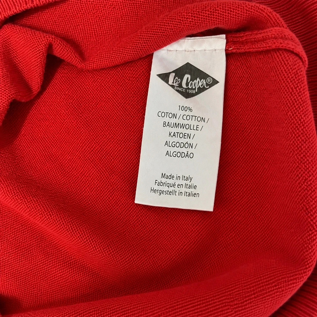 Pull 1/4 zip Lee Cooper rouge homme – Taille L – Lee Cooper – taille L 4