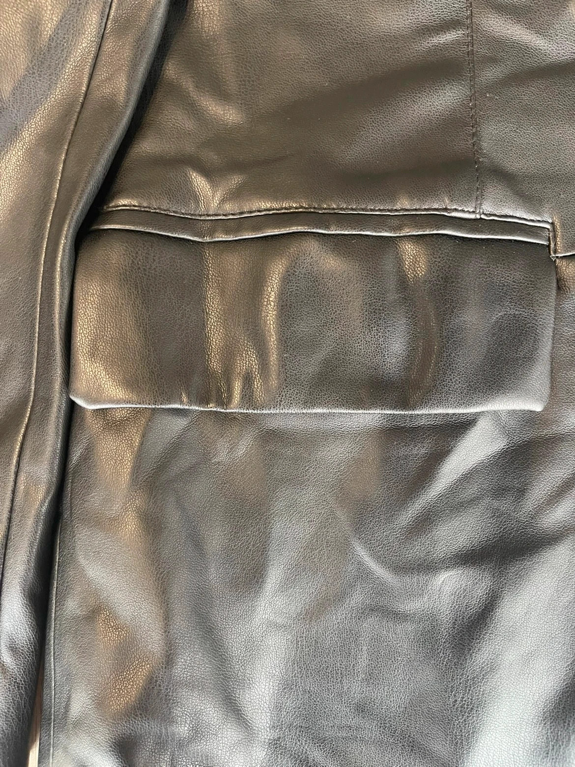 Blazer Bershka noir effet cuir – Taille M – Bershka – taille M / 38 / 10 5