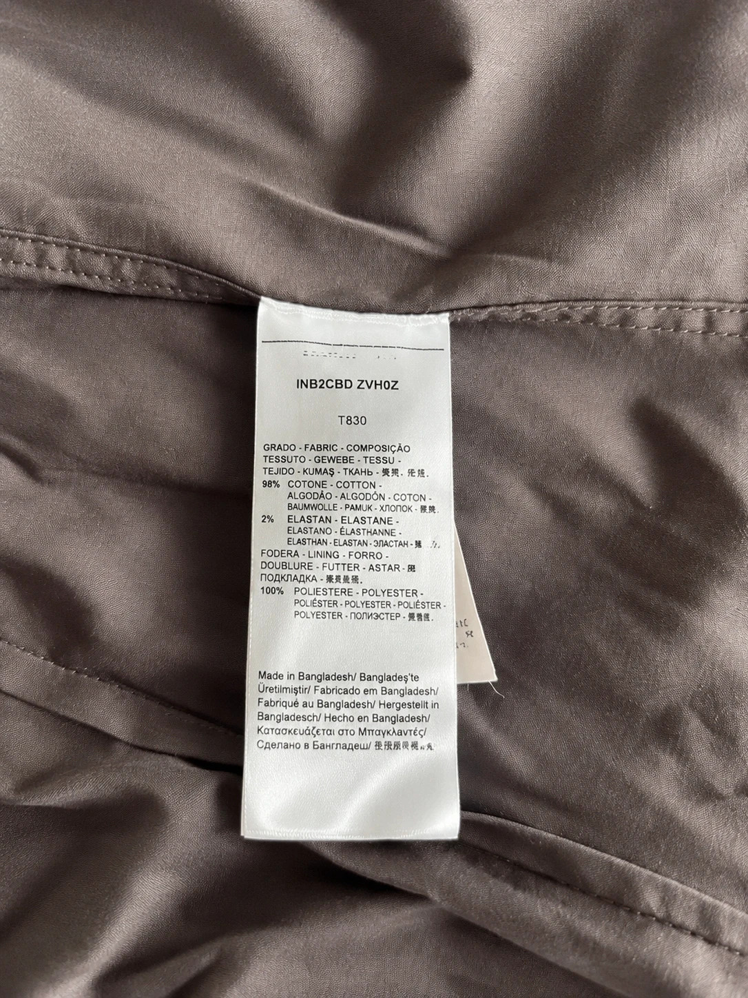 Chemise femme Armani Exchange A|X gris anthracite satinée – Taille XS – Armani Exchange – taille XS / 34 / 6 5
