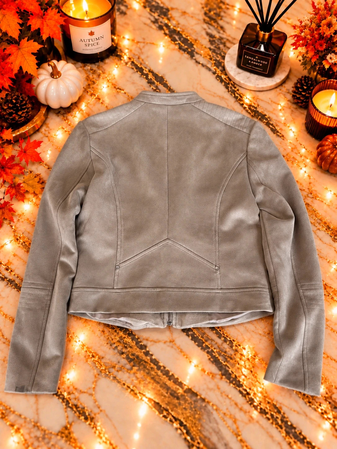 Veste Vero Moda beige/taupe effet suédine – Taille M – Vero Moda – taille M / 38 / 10 3