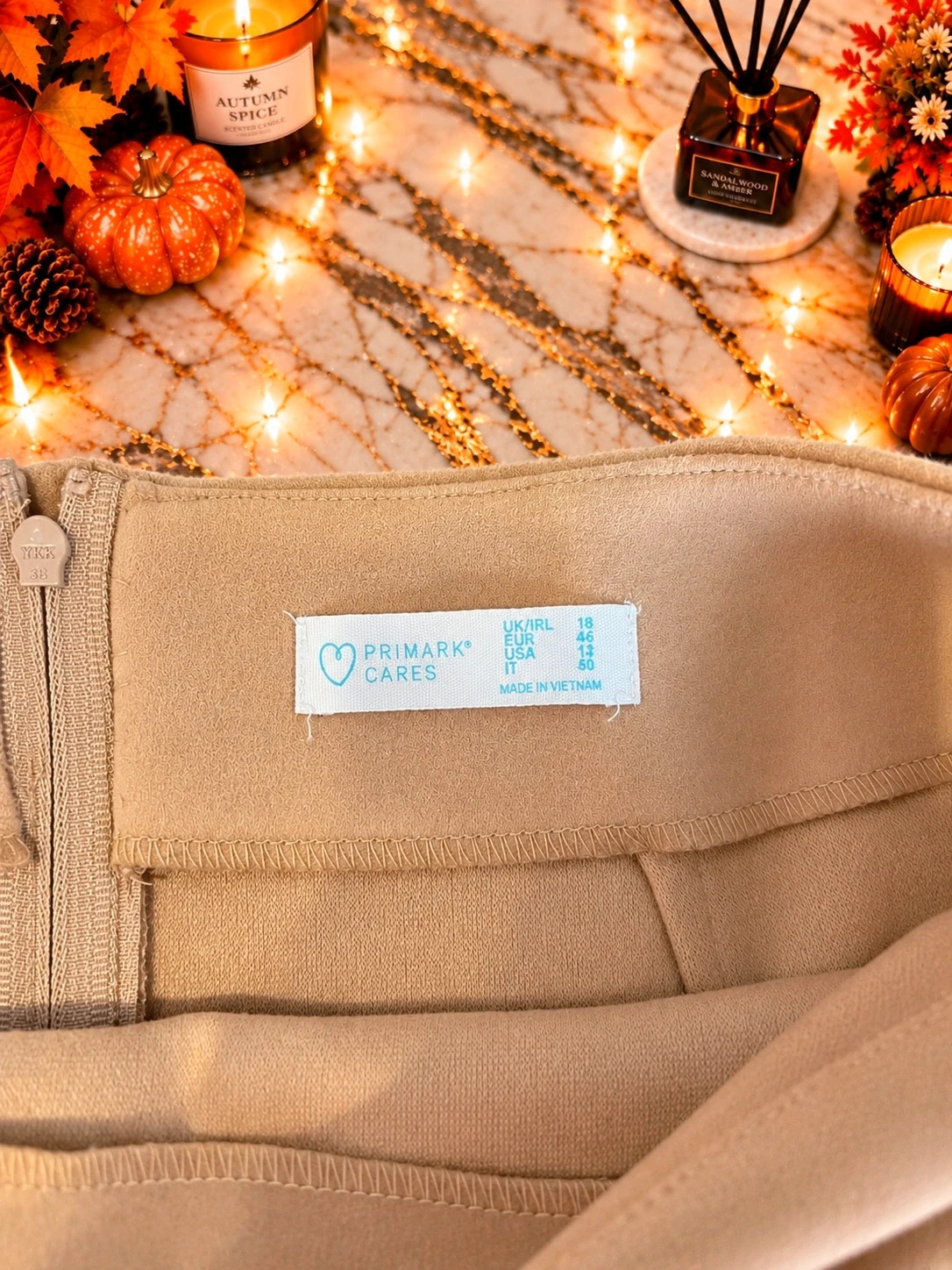 Jupe courte Primark beige / camel – Taille 46 – Primark – taille XXXL / 46 / 18 3
