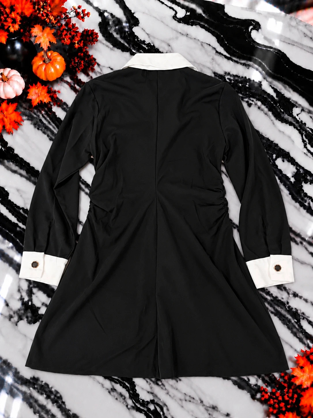 Robe chemise Zara noire et blanche – Taille M – Chic & élégante – Zara – taille M / 38 / 10 3