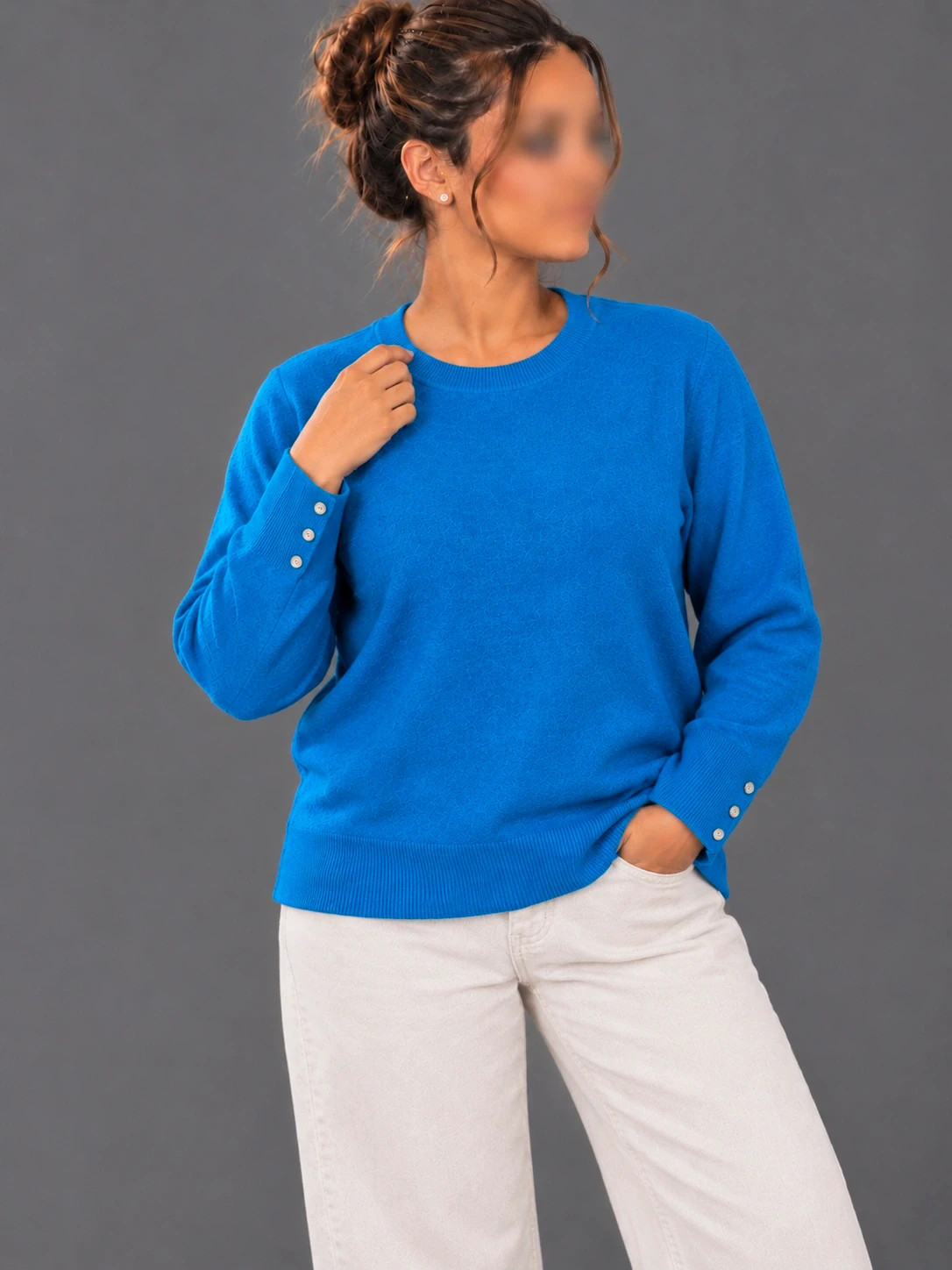 Gilet C&A Femme Bleu Marine – Taille XL – Boutonné