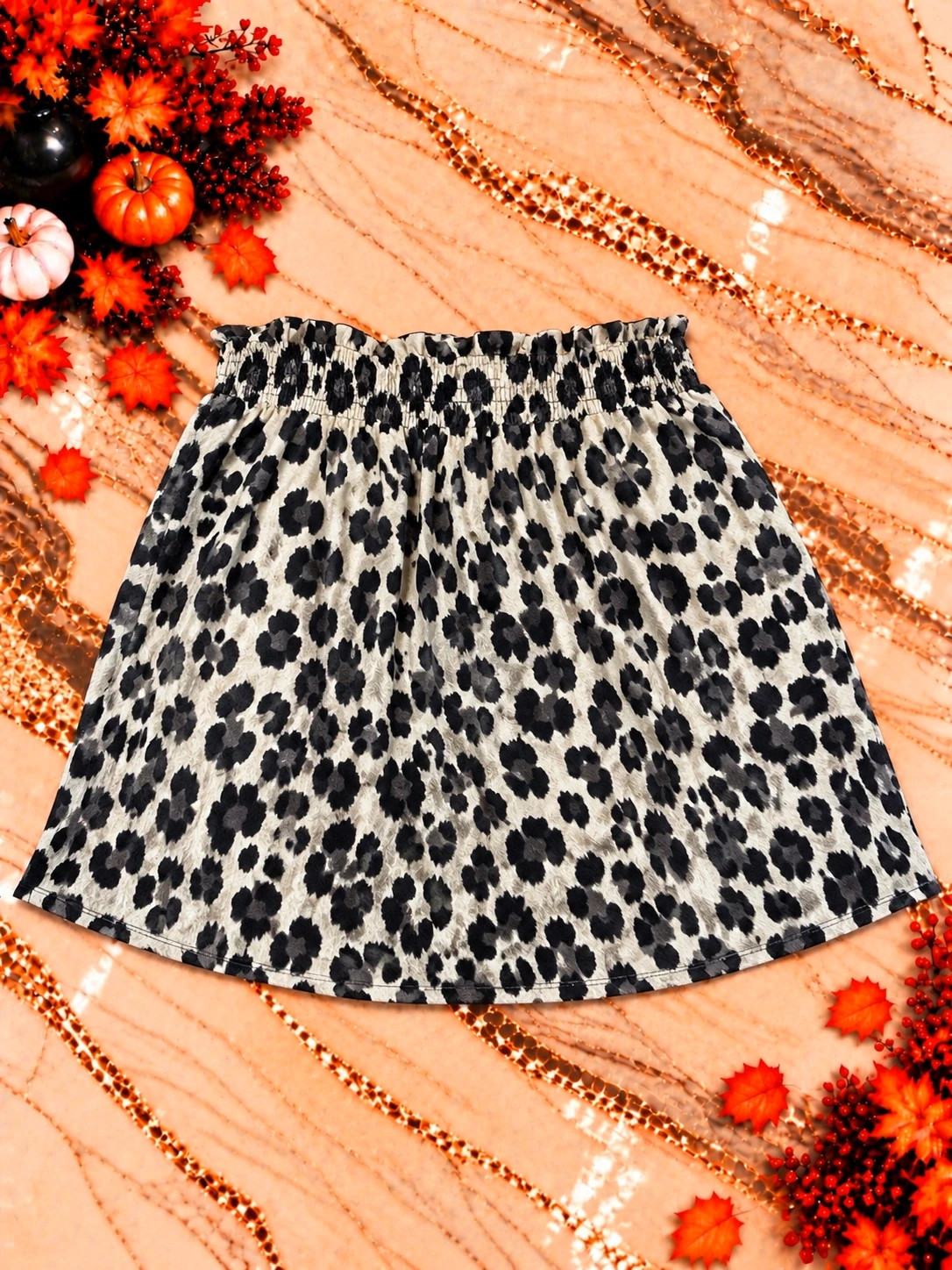 Lot de 2 jupes Zara femme – Taille S – Léopard et imprimé bordeaux – Zara – taille S / 36 / 8 5