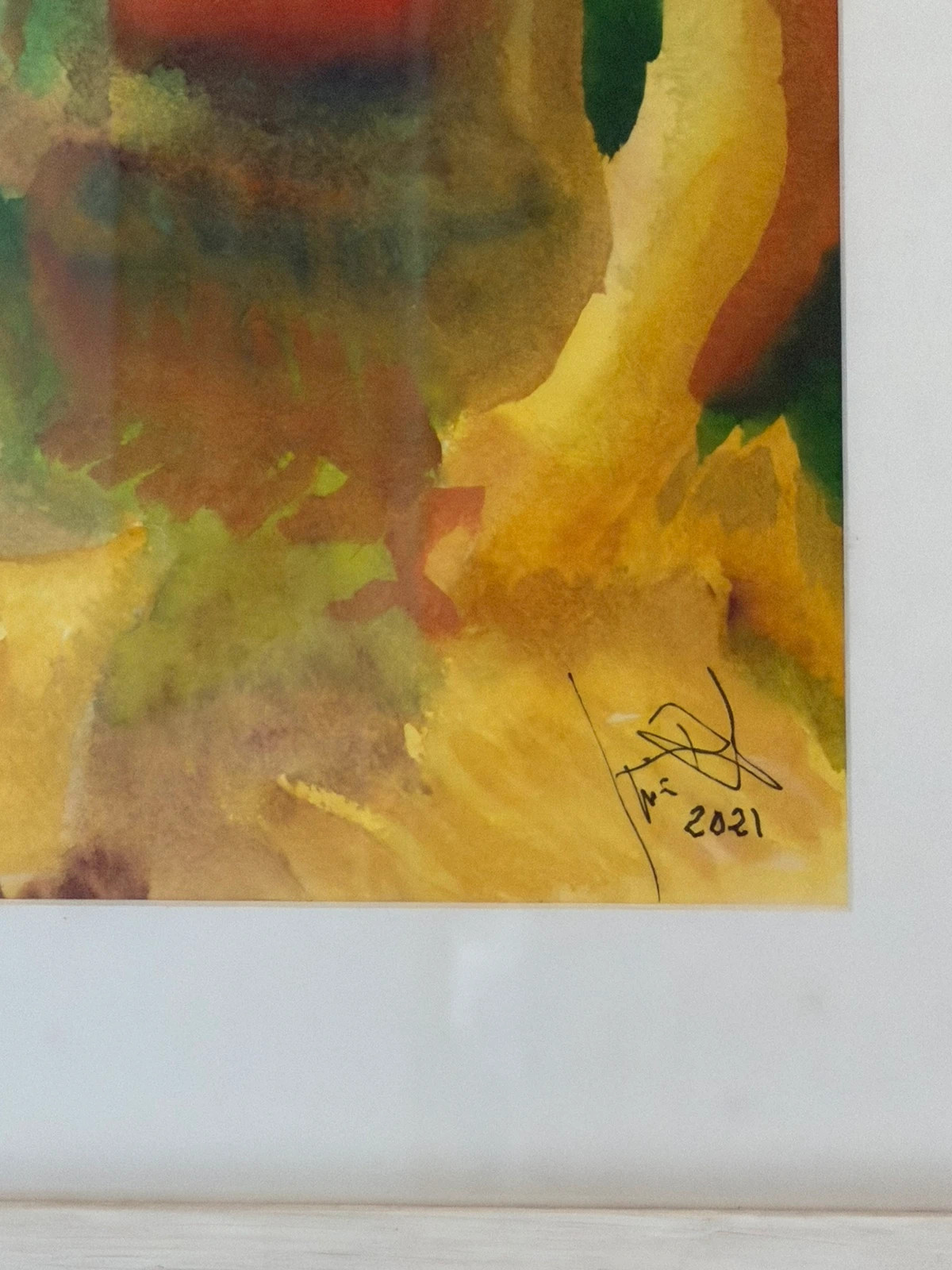 Cuadro de Acuarela abstracto original firmada – Art 2