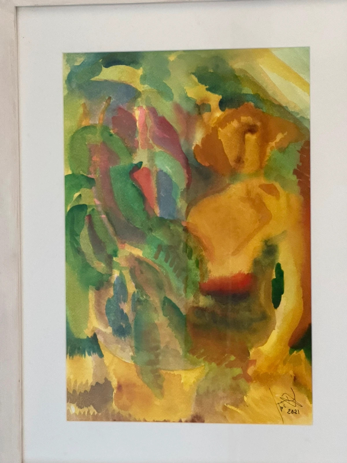 Cuadro de Acuarela abstracto original firmada – Art 3