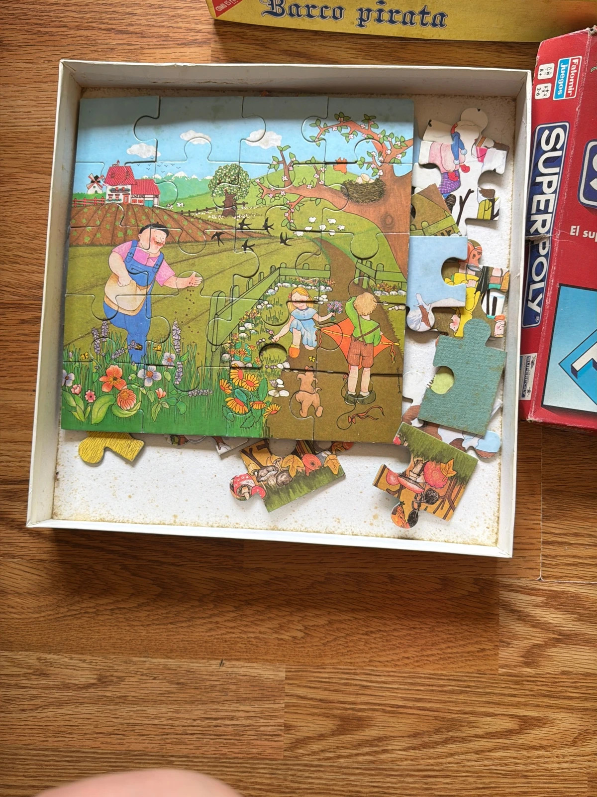 Lote Juegos De Mesa Vintage Superpoly Falomir Puzzles Barco Pirata Dinova – Dinova 5
