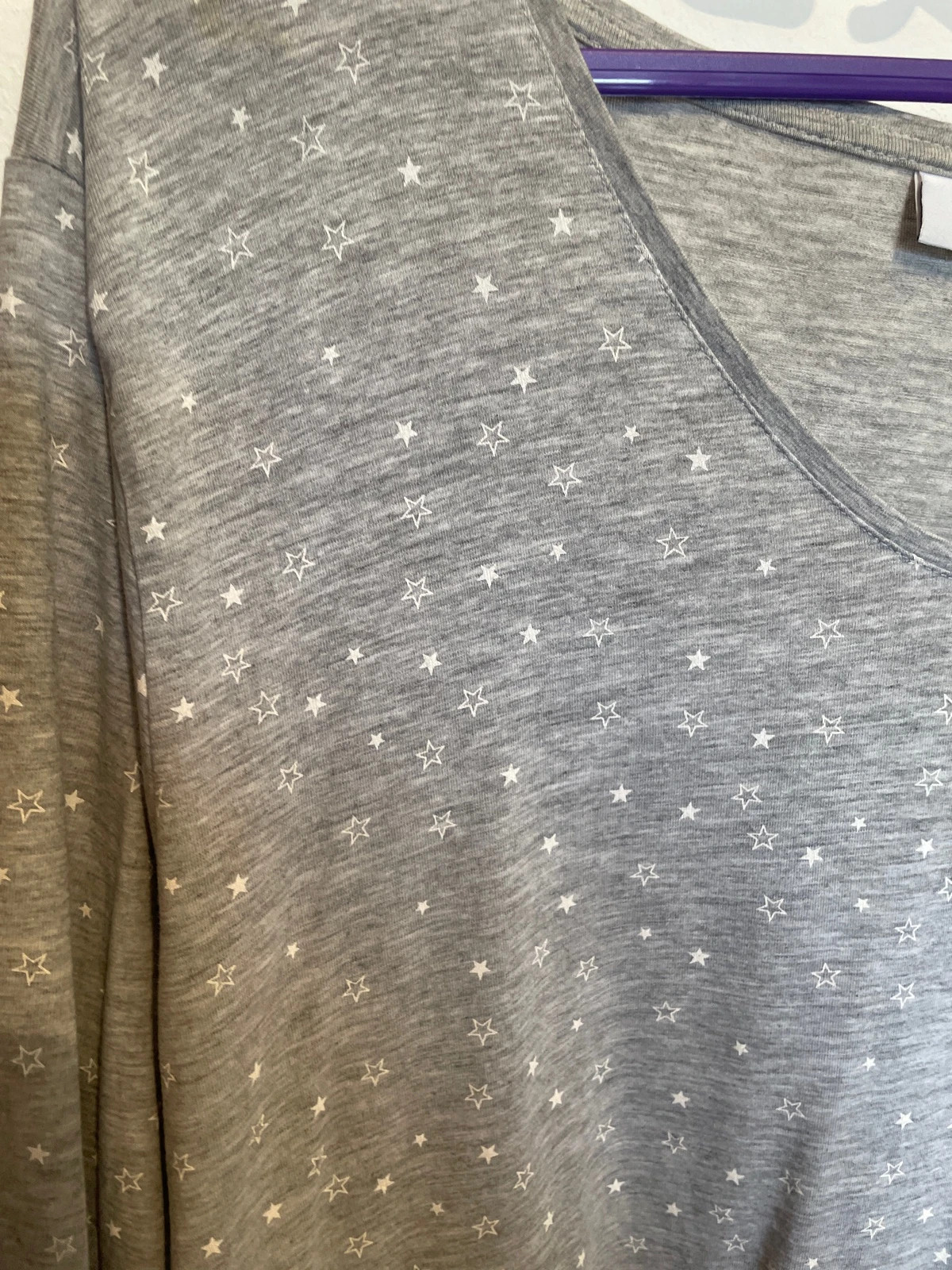 Camiseta Gris Estrellas Yessica T54/56 - Tacto Suave – Yessica – taille 8XL / 56 / 28 4