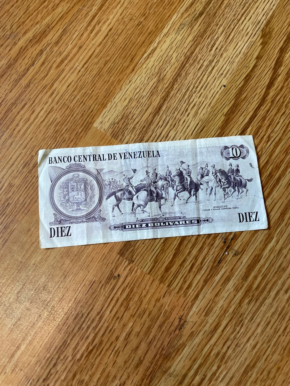 Billete 10 Bolívares Venezuela (1981) - Antonio José de Sucre 2