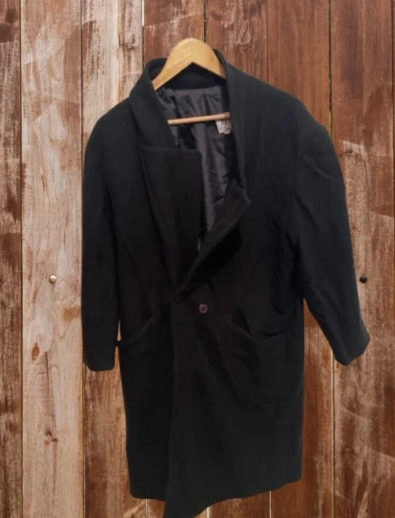 Abrigo Negro Vintage Nikole - Made in Spain - Talla 42 (L) – Nikole – taille XL / 42 / 14