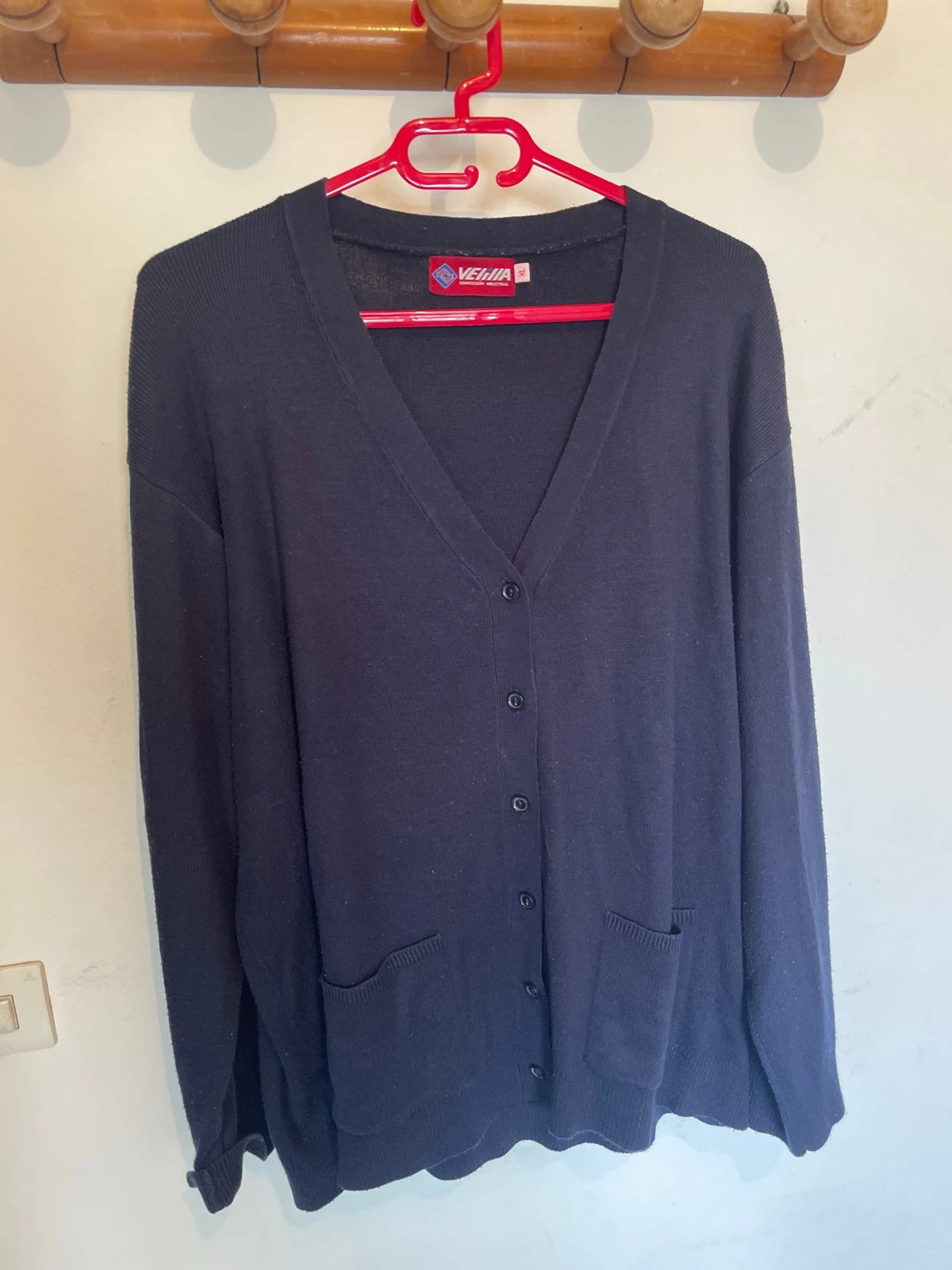 Cárdigan azul marino con bolsillos - Talla XL - Velilla (Ropa de trabajo) – Velilla – taille XL