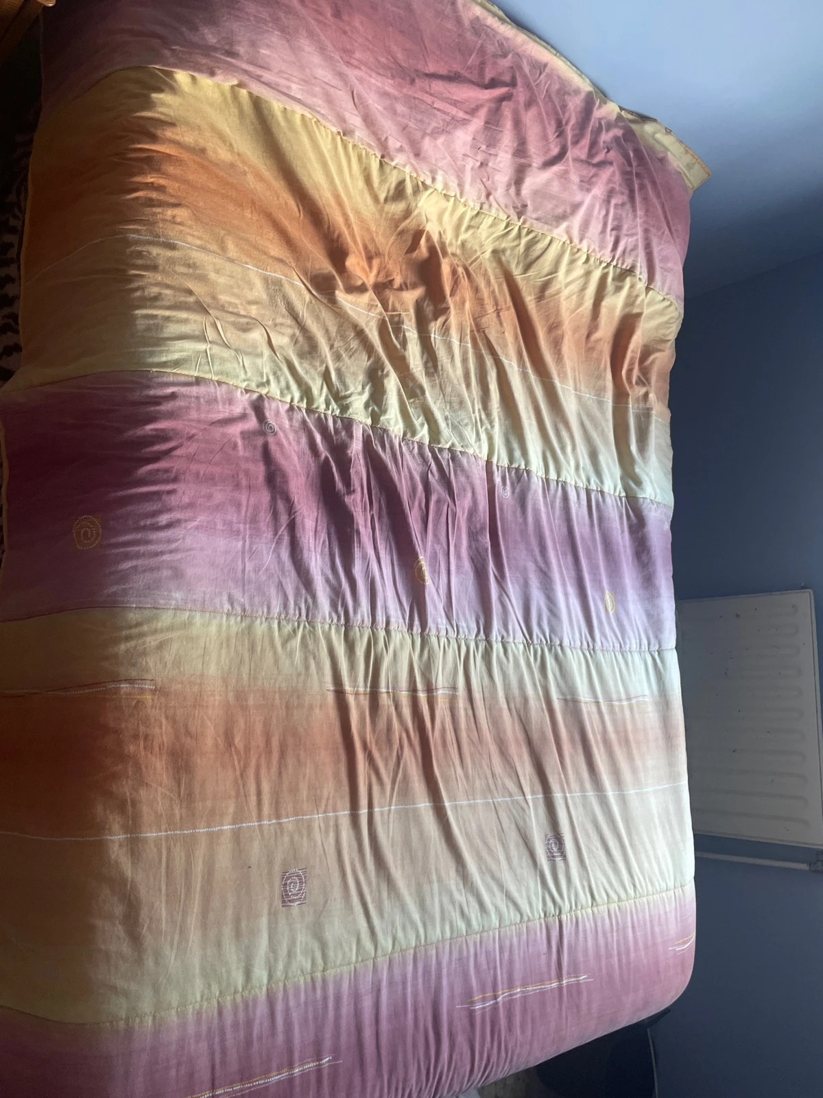 Edredón tie dye - cama matrimonio – DYE – taille Queen Size (200 cm x 200-220 cm)