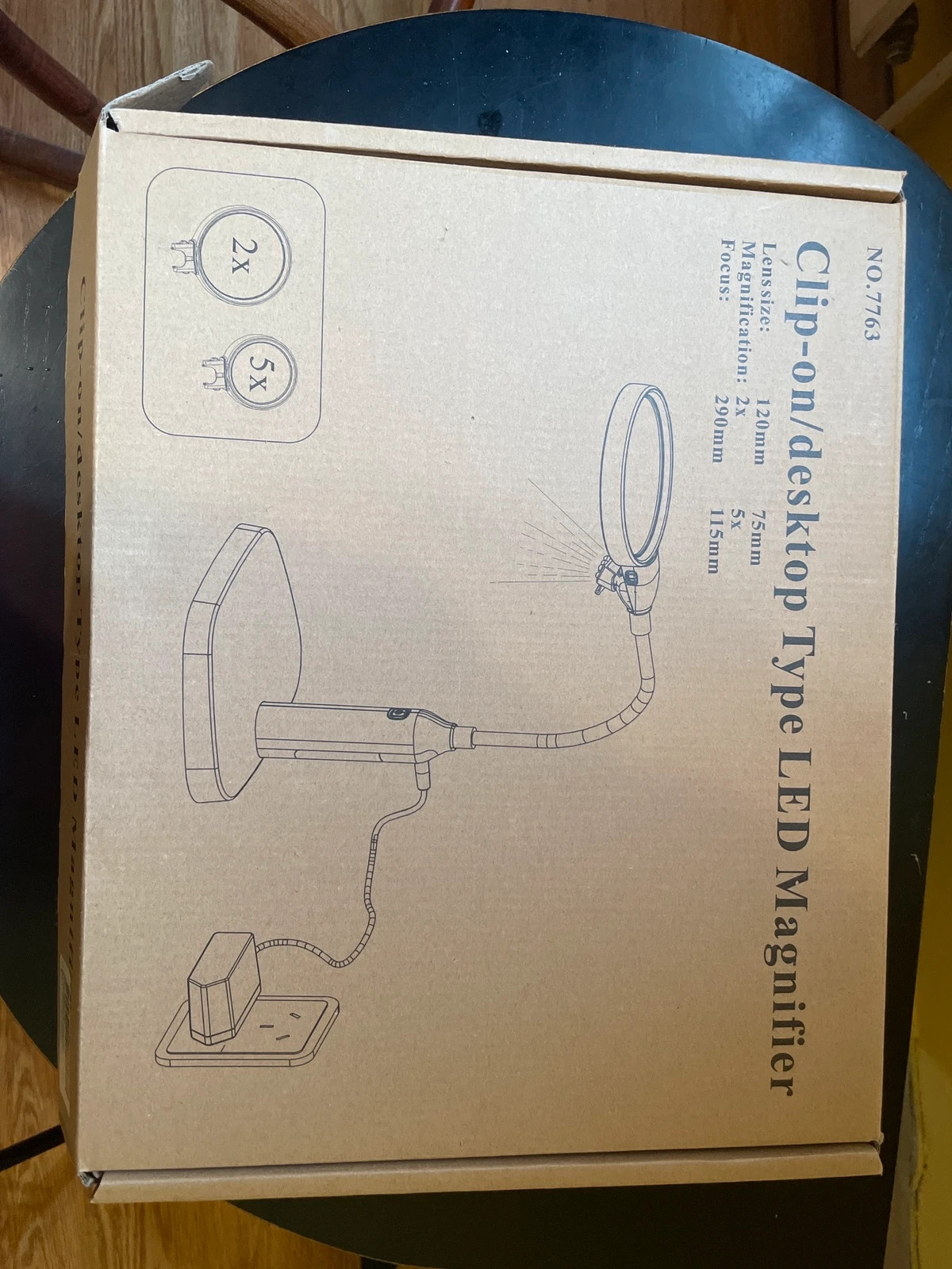 Lupa LED con pinza y brazo flexible 2x/5x – como nueva – Amazon