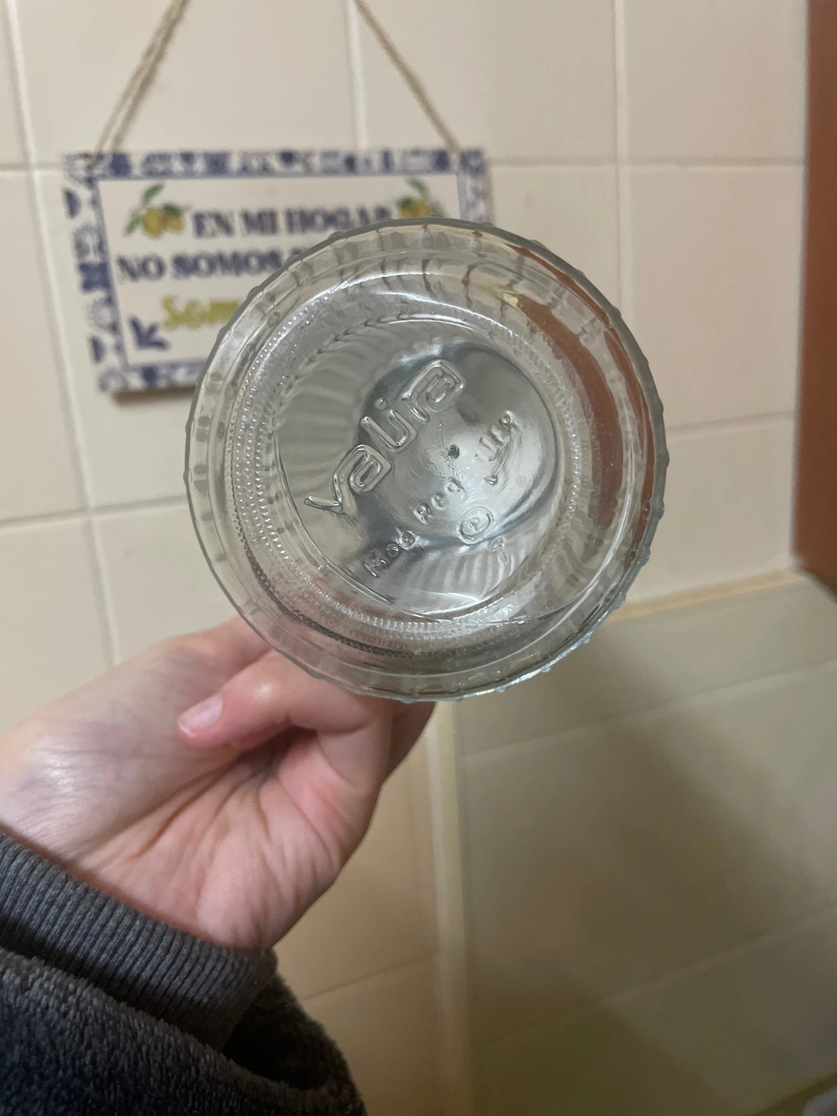 Azucarero de Cristal Tradicional – Estilo Cafetería / Churrería Vintage – valia 2