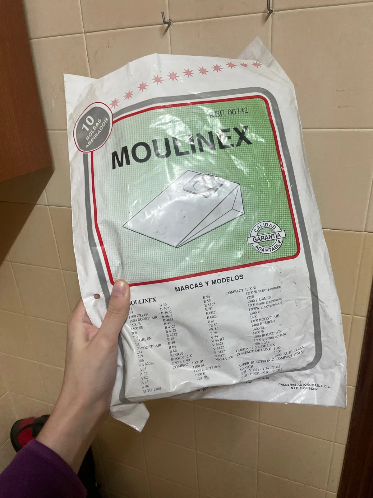 Bolsas aspiradora moulinex