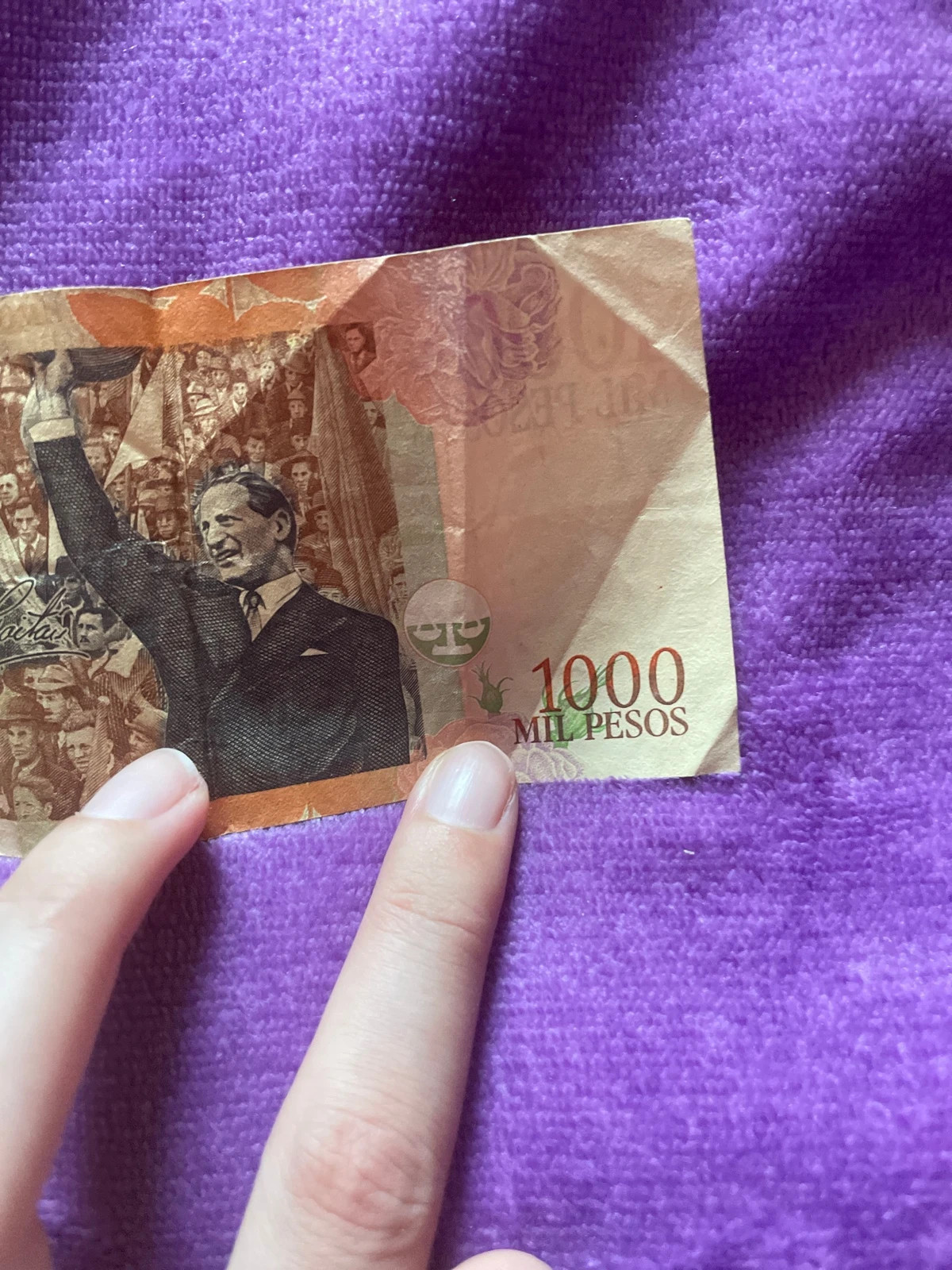 Billete de 1000 pesos Colombia 3