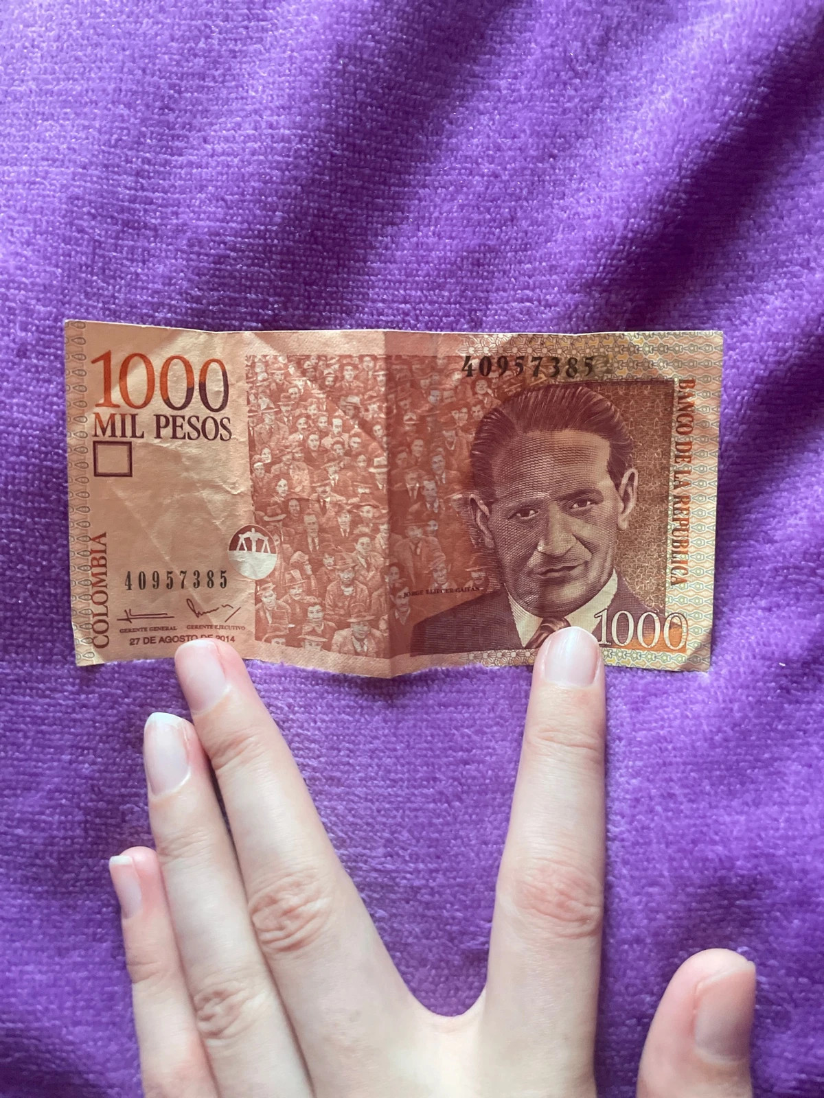 Billete de 1000 pesos Colombia 4